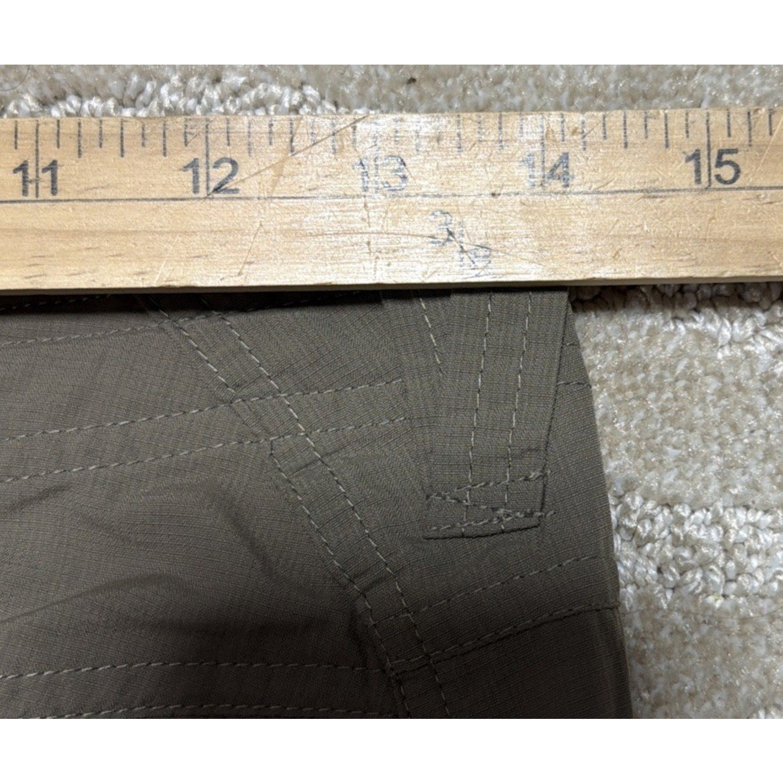 The North Face Pants Womens 28x31 Brown Nylon Roll Up Hiking Stow Pocket Ripstop