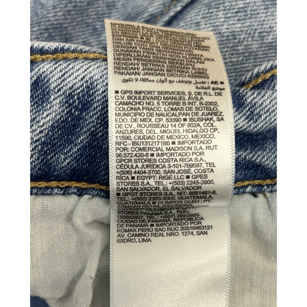 Old Navy O.G Straight Secret Smooth Pocket Size 14 High Rise Distressed Button