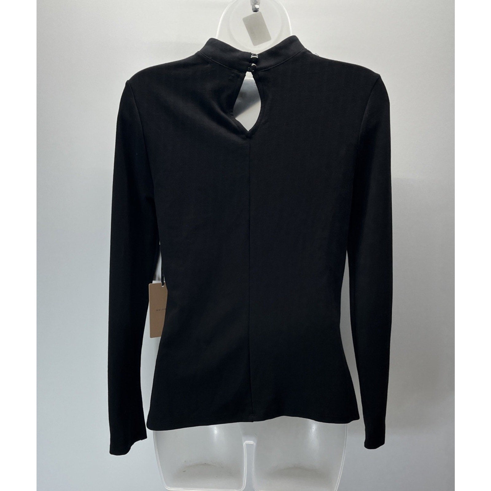 NWT Nordstrom Halogen Soft Stretch cut out detail long sleeve top Size Medium