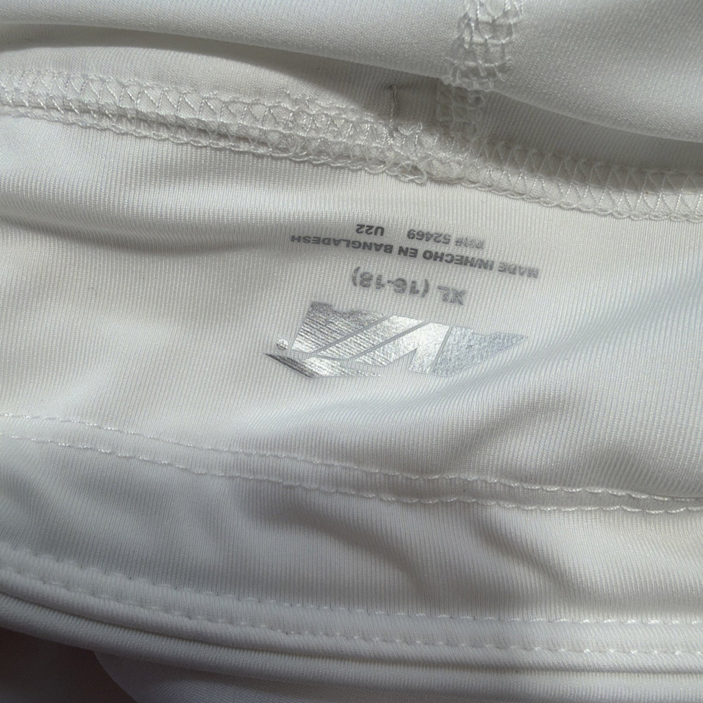 Avia Women's White Running Compression Shorts with Bike Liner Size XL 16-18 New