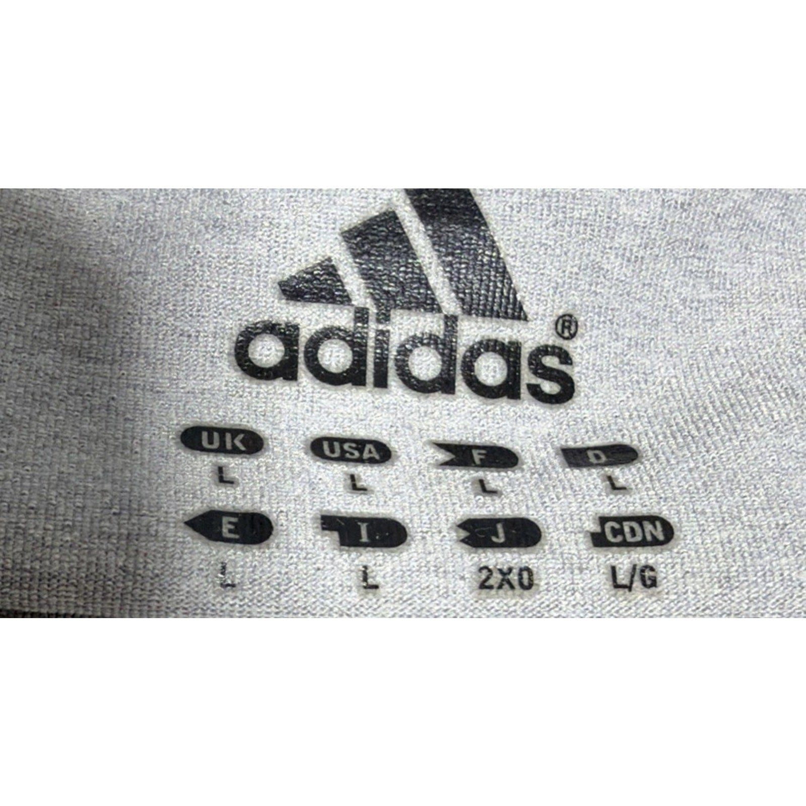 Men's Adidas Clima-Lite Gray Fitted Long Sleeve Top Size L Running Gym Athletic