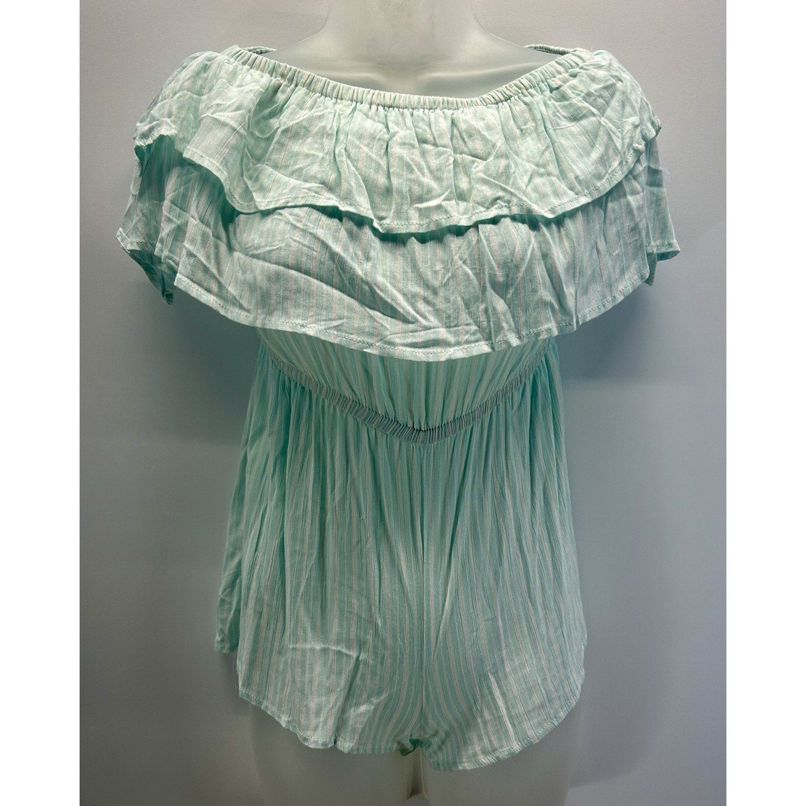 Body Glove Women's Off The Shoulder Romper Flowy Strapless Size Small New W Tags