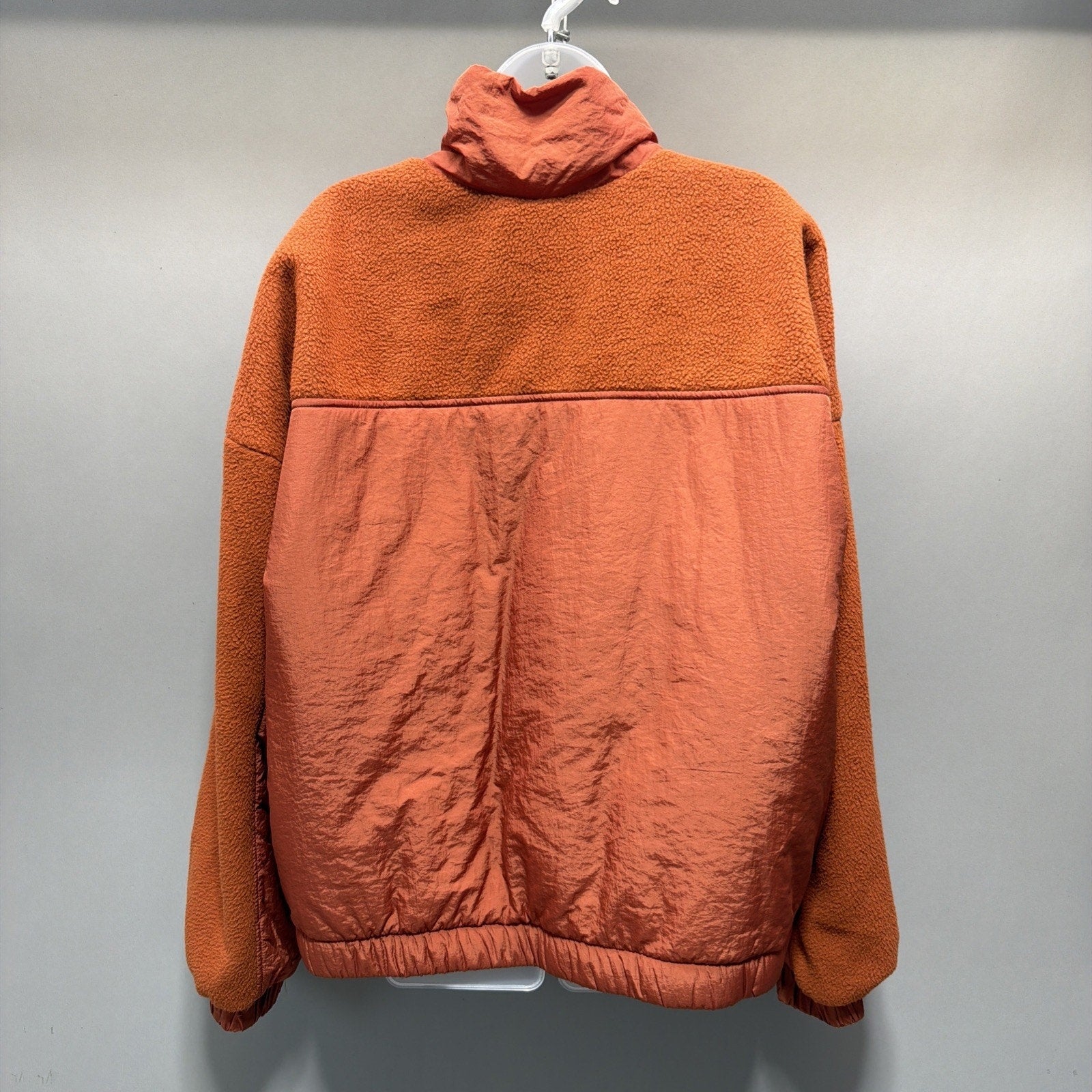 Wild fable Women’s Penny Jacket Full Zip Fleece Orange XXL NWT