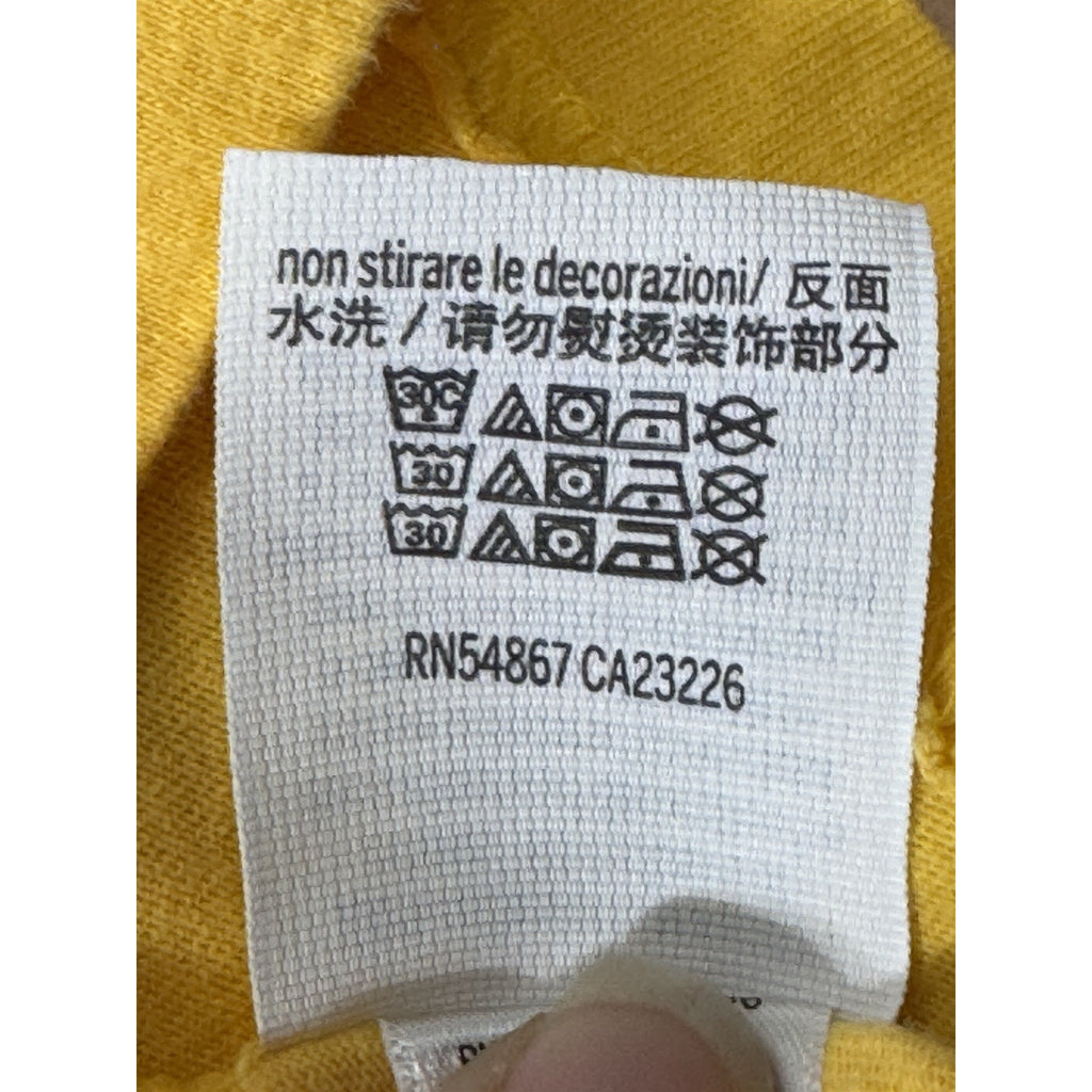 Pink Women's Long Sleeve Yellow Pull Over "PINK" Shirt Size Medium EUC