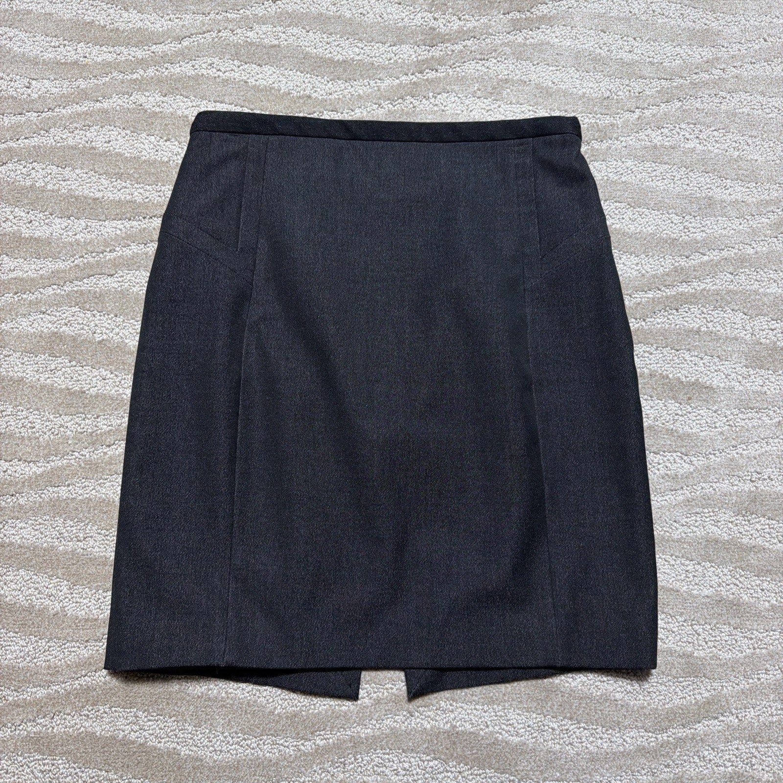 Express Design Studio Skirt Womens Sz 10 Office Career Pencil Gray Slit Back