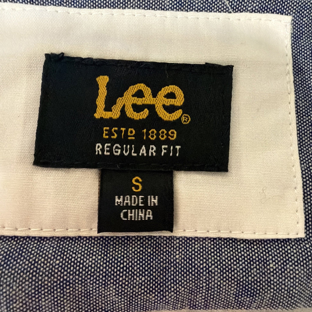 Lee Button Up Shirt Long Sleeve Men's Size Small White Regular Fit Soft NWT