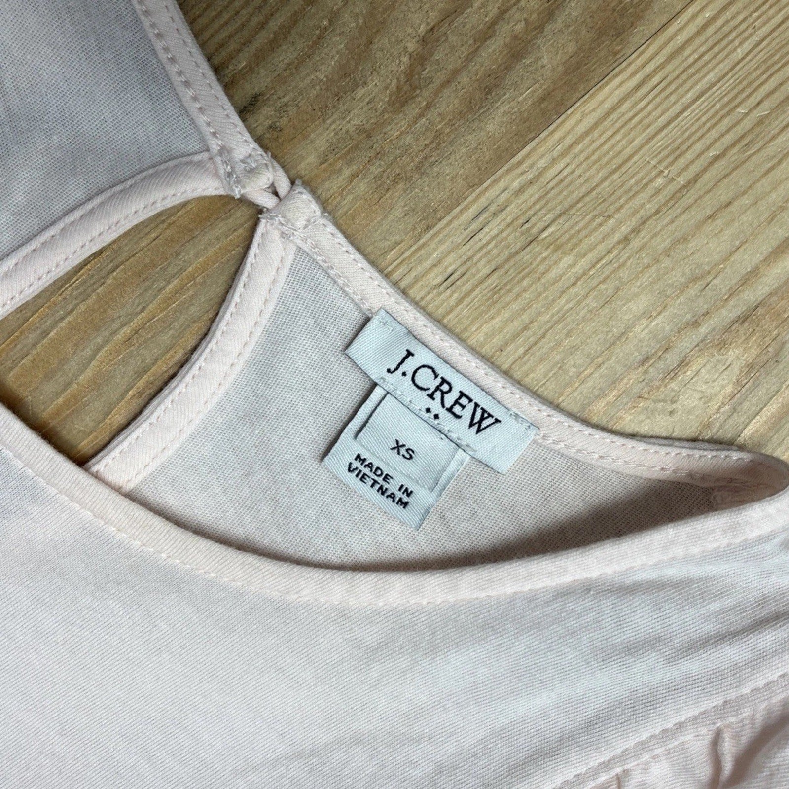 J.Crew women’s Pink ruffle Tank top Size XS