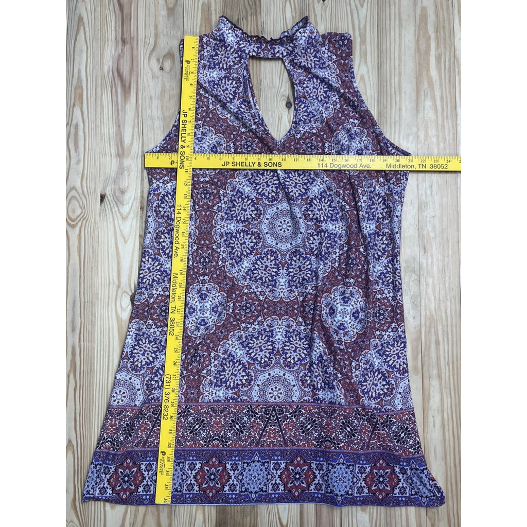 Speechless Women's Multi Color Geometric Short Dress Size 2X