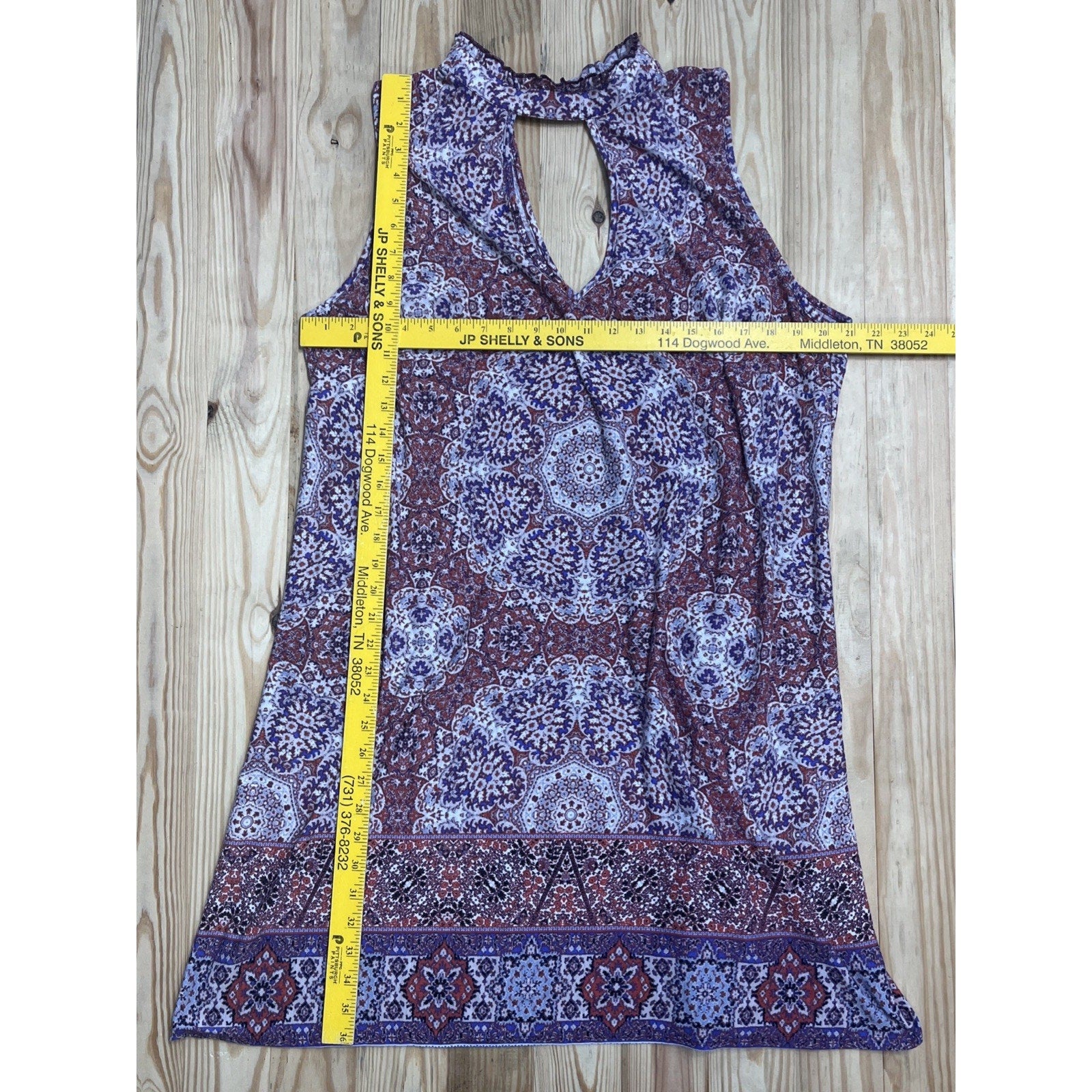 Speechless Women's Multi Color Geometric Short Dress Size 2X