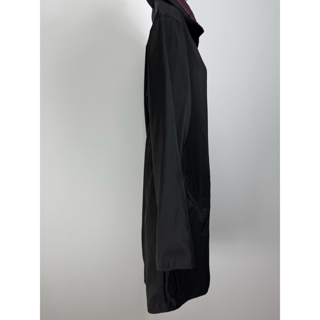 Magellan Reversible Jacket Womens Size 1 S/M Hood, Black and Wine USA