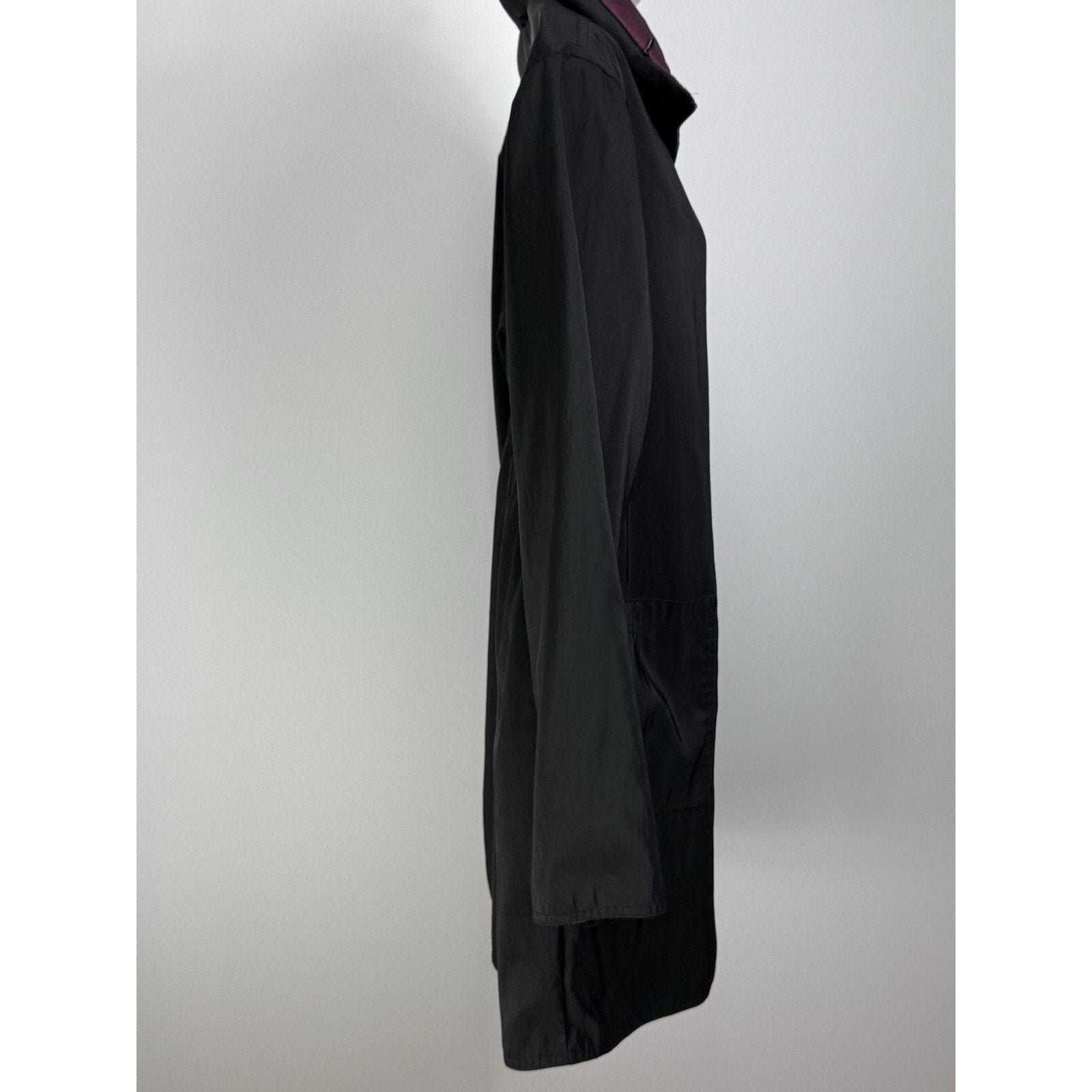 Magellan Reversible Jacket Womens Size 1 S/M Hood, Black and Wine USA