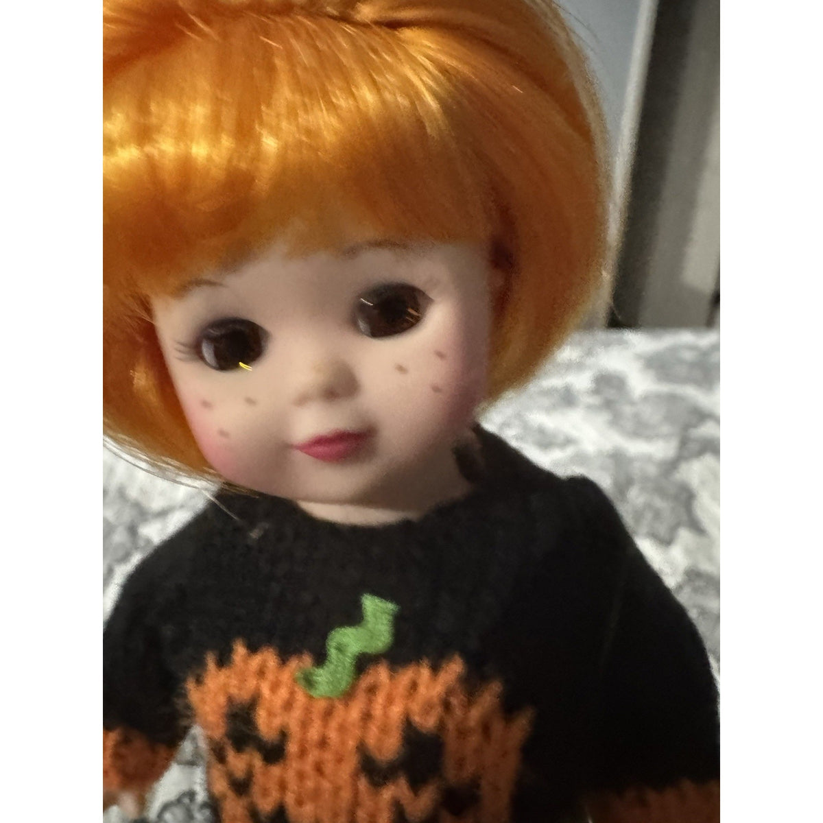 Madame Alexander Pumpkin Perfect Maggie 40425 8” Halloween Doll HTF Pumpkin