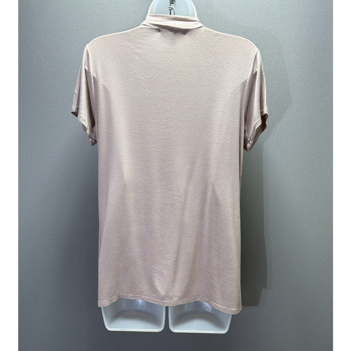 Naif Mauve Shirt Top With Built In Ruffle Cami Womens Size M Stretch