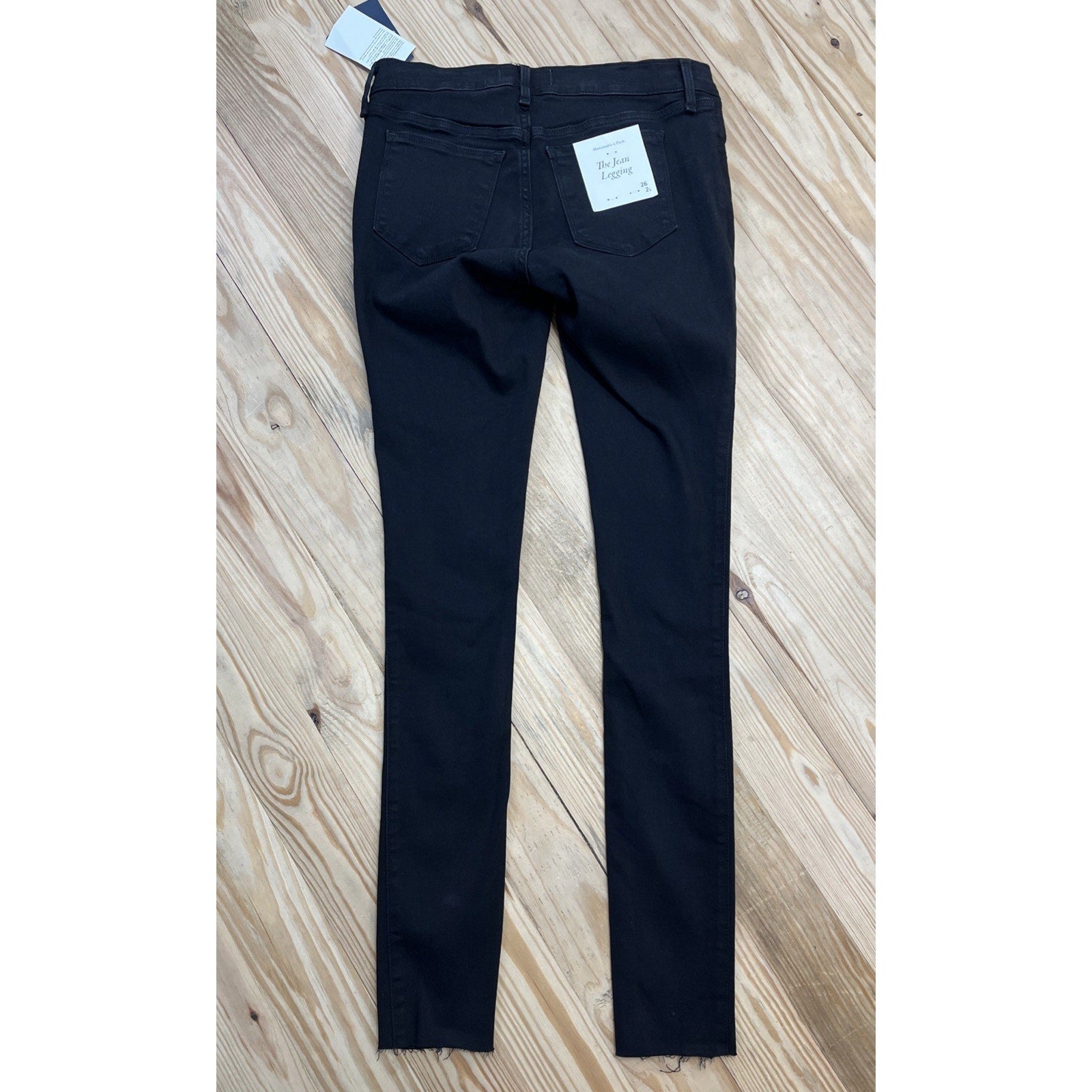 Abercrombie & Fitch The Jean Jegging Black Skinny Jean Jeggings Size 26 2L