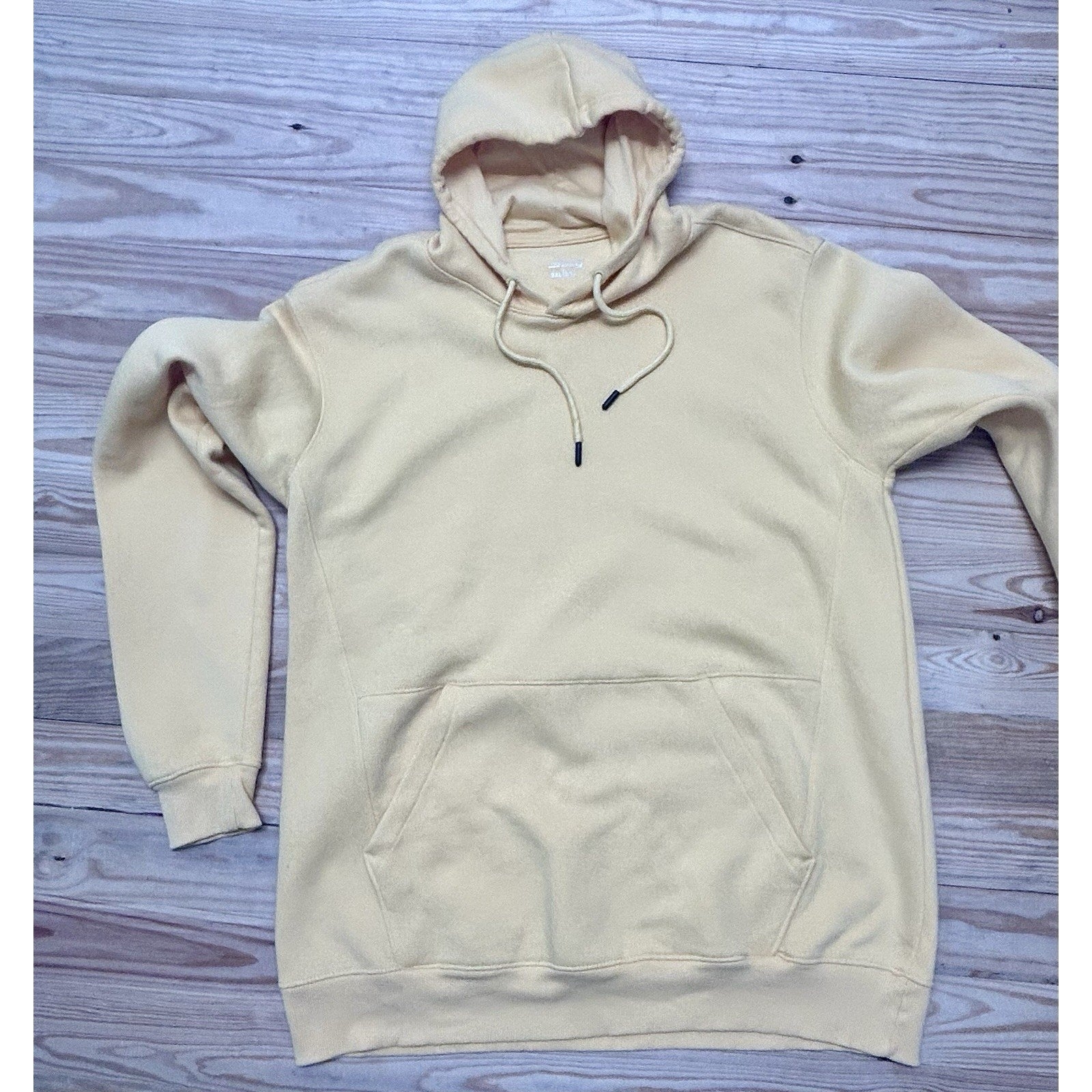 BCG Men's Sz 2XL Yellow Hoodie Hooded Sweatshirt With Pockets.