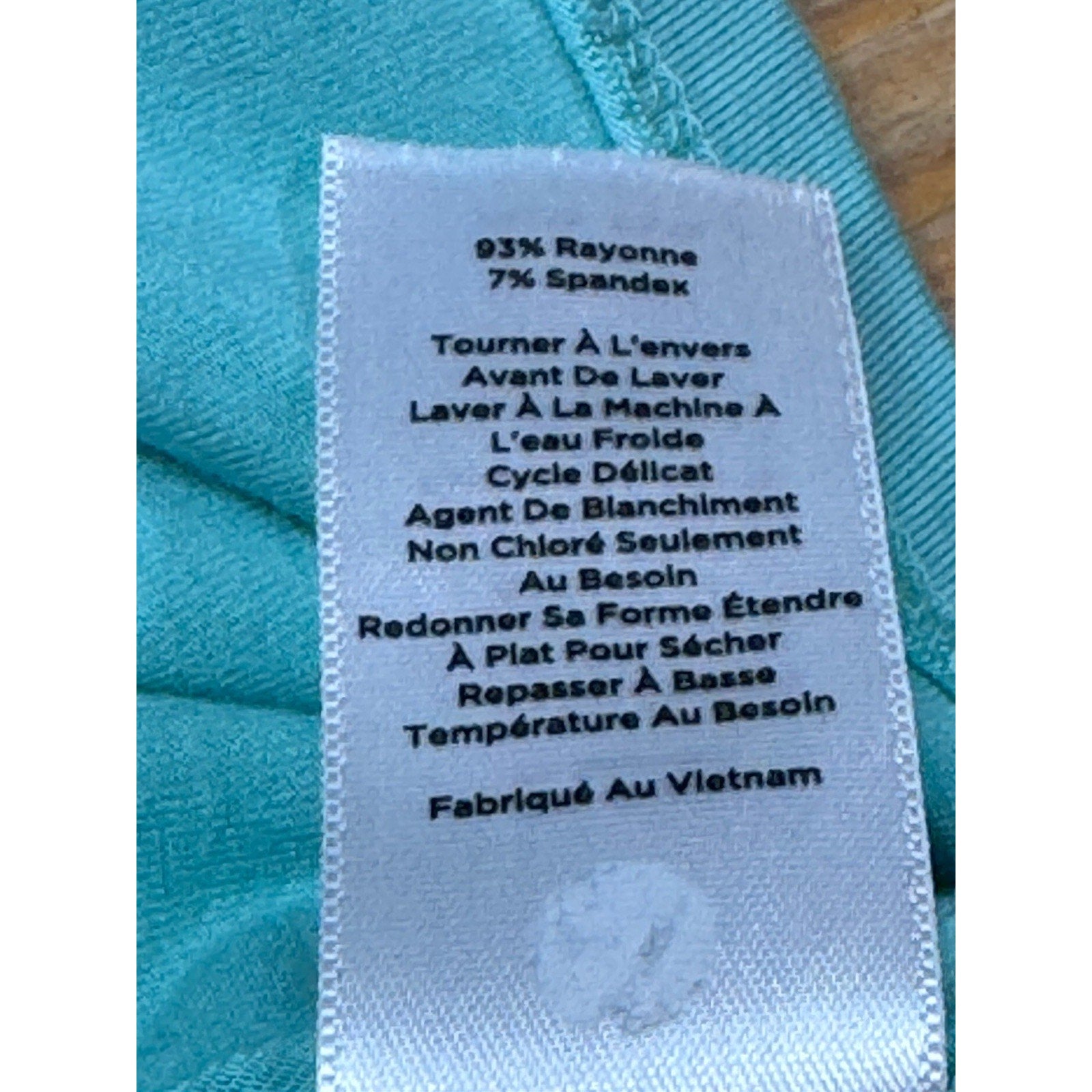 Talbots Top Women M Blue Scoop Neck Tee Rayon Stretch Casual