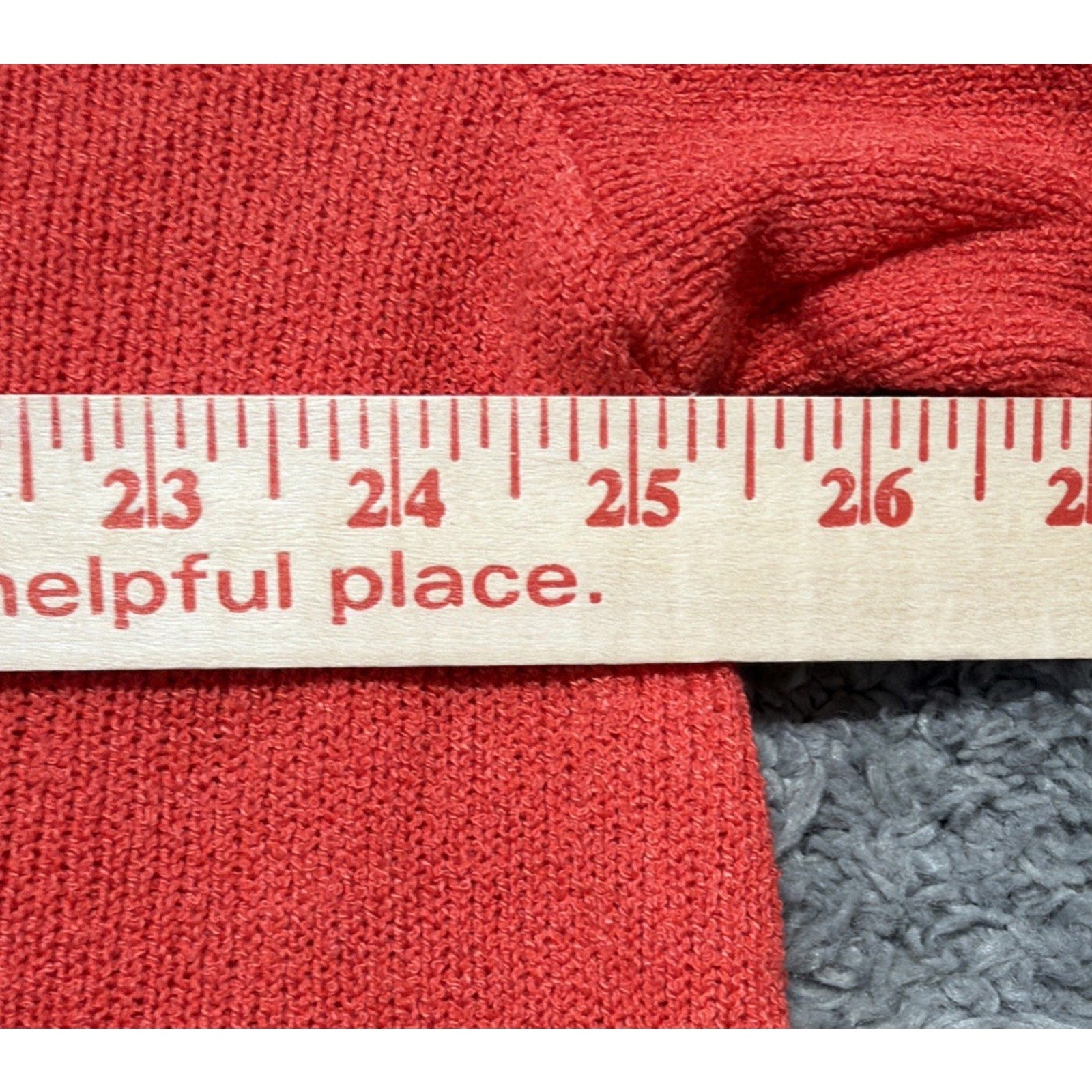 NWT H&M Knit Polo Sweater Top Women XXL Orangy Red Short Sleeve