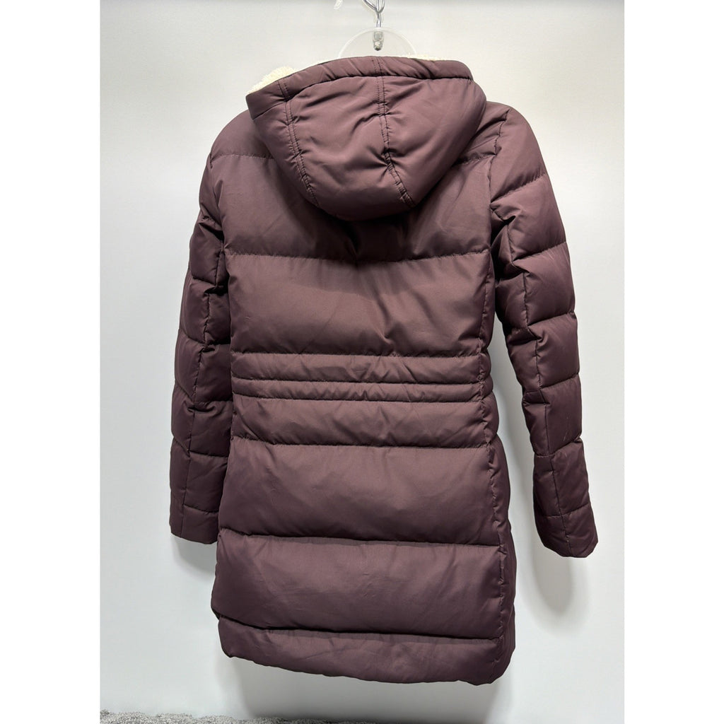 LAUREN RALPH LAUREN Black Label Down Sherpa Lined Parka Jacket Purple Women's XS