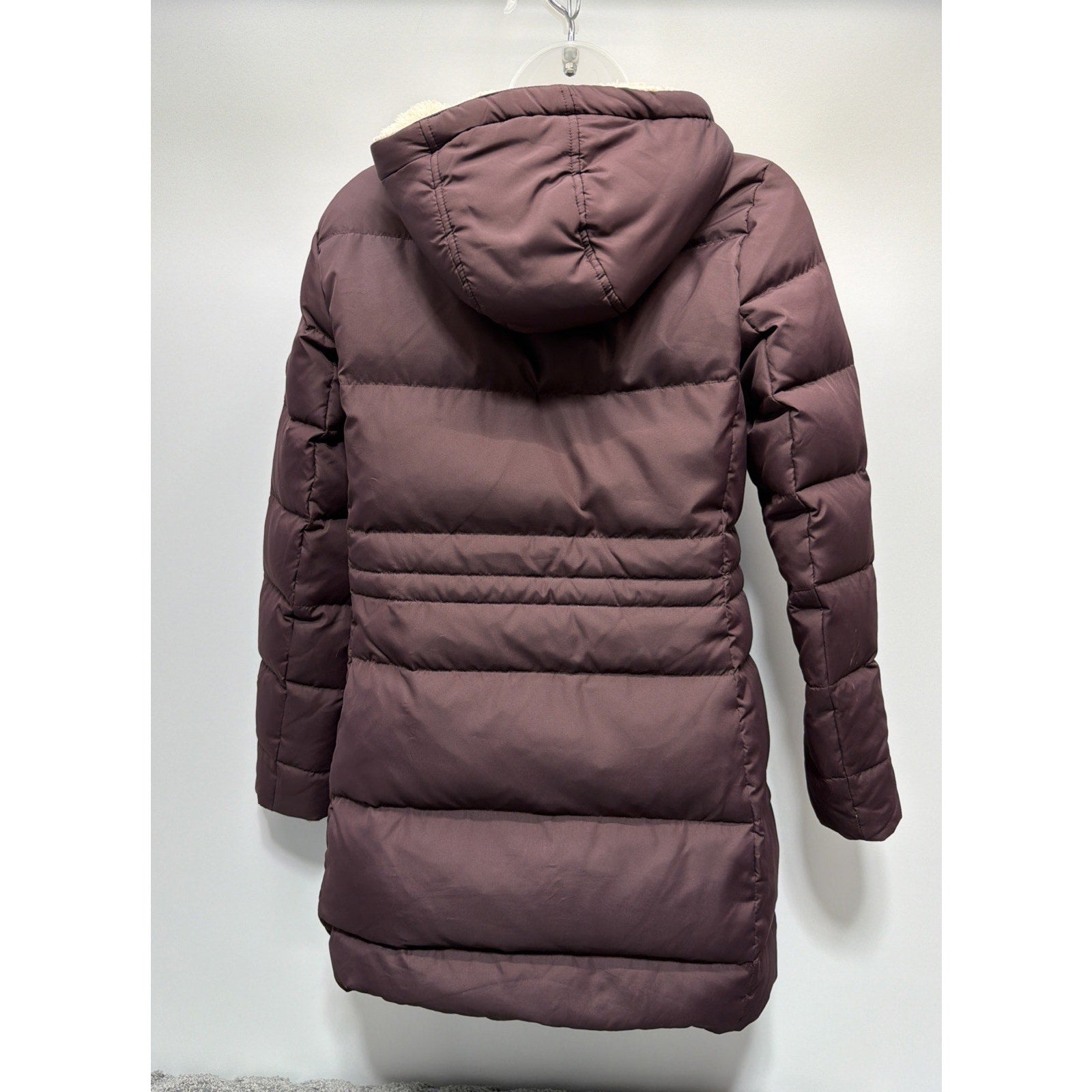 LAUREN RALPH LAUREN Black Label Down Sherpa Lined Parka Jacket Purple Women's XS