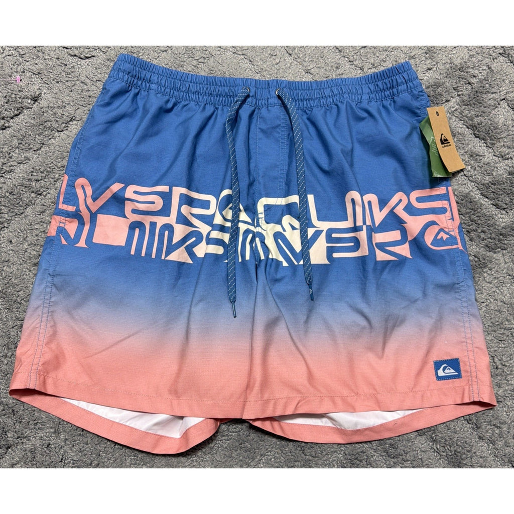 QUIKSILVER Men’s Everyday Wordblock Volleyball Swim Shorts Size XL NWT