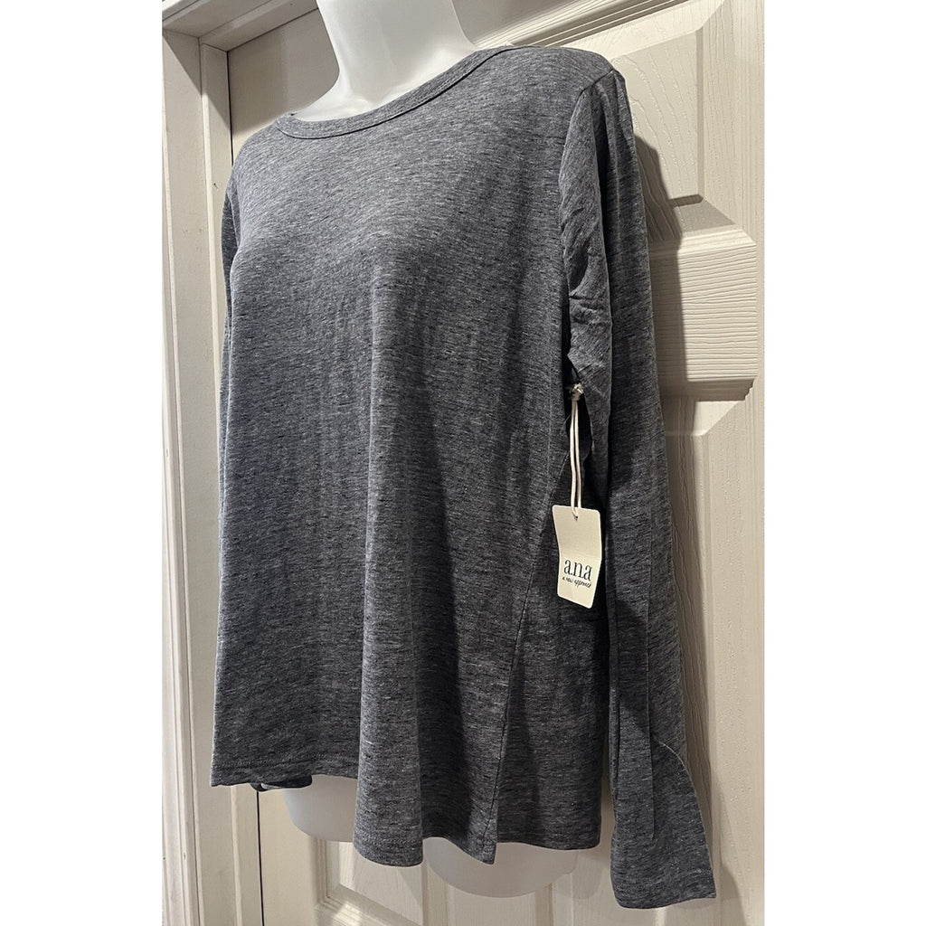 a.n.a A New Approach Gray Long Sleeve Soft Jersey Thermal Top Size XXL NWT