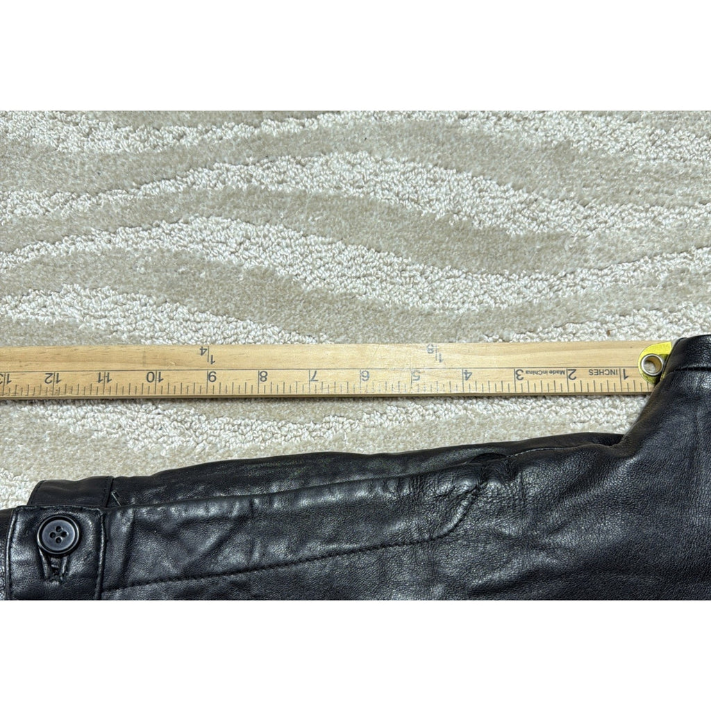 Vintage 90s Colours by Alexander Julian Womens Lined Leather Pants Sz 4 Riding