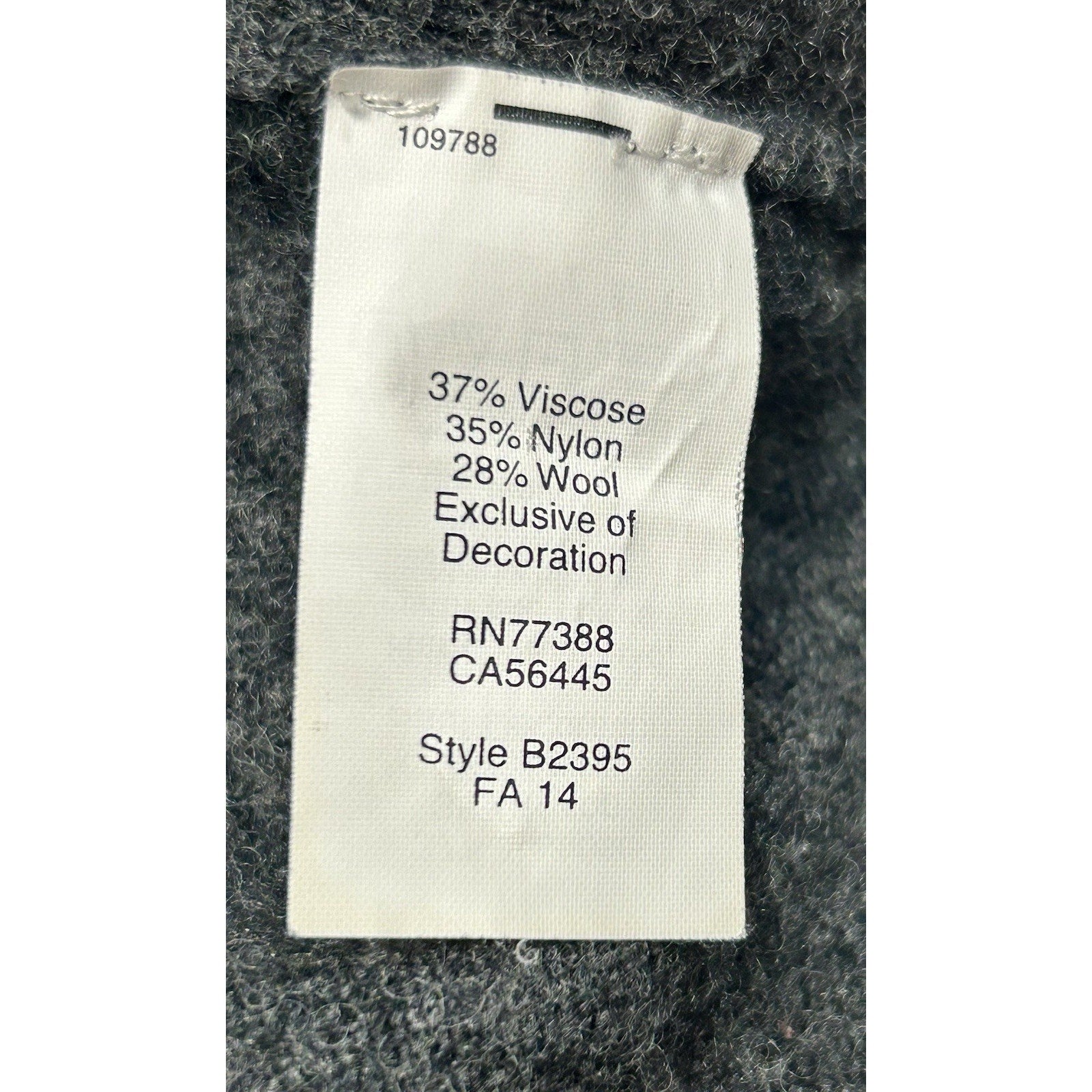 J. CREW Extra Soft Wool Blend Side Buttons Sz Small Sweater Light And Dark Gray