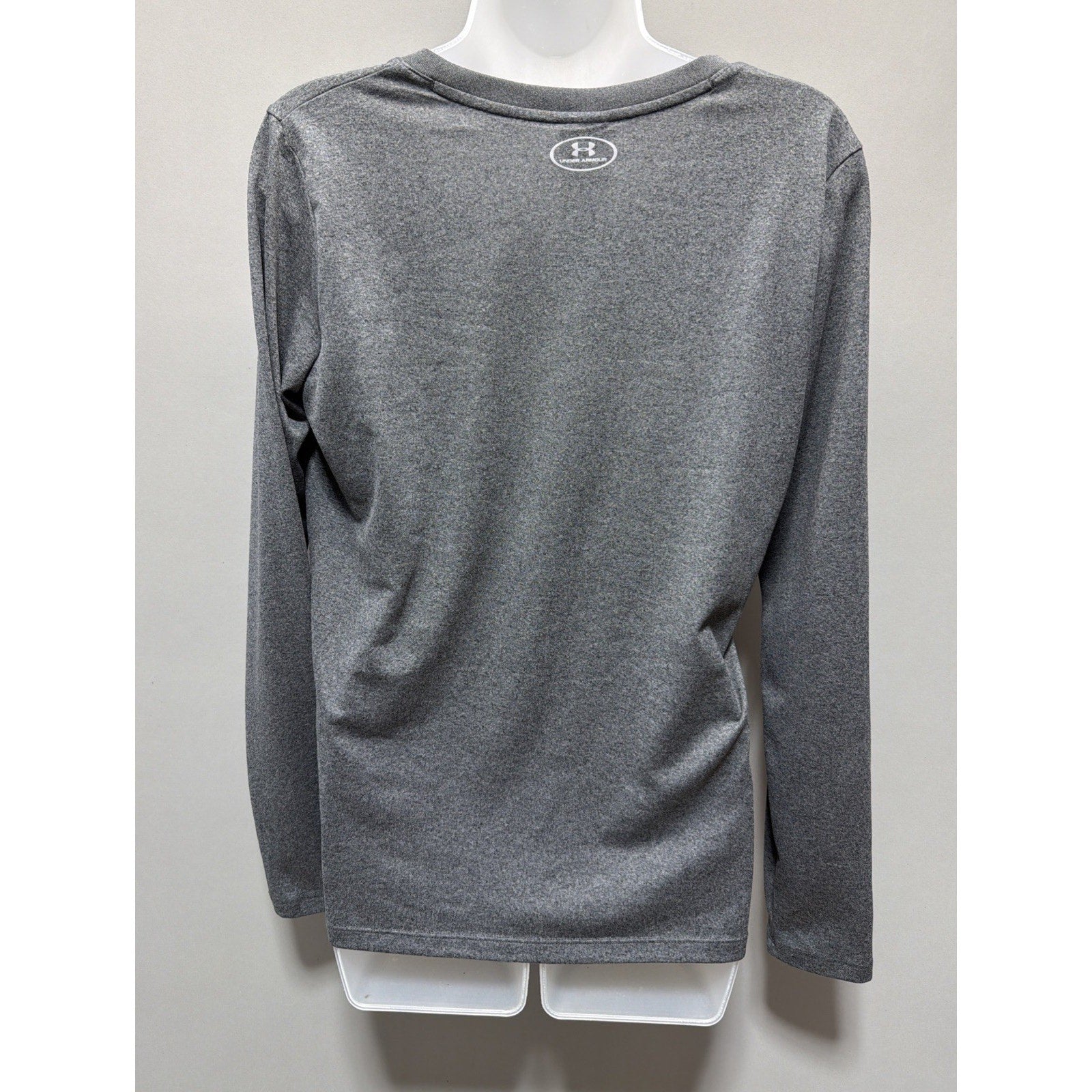 Under Armour UA Womens M Tech V-Neck L/S Tee Shirt Graphite