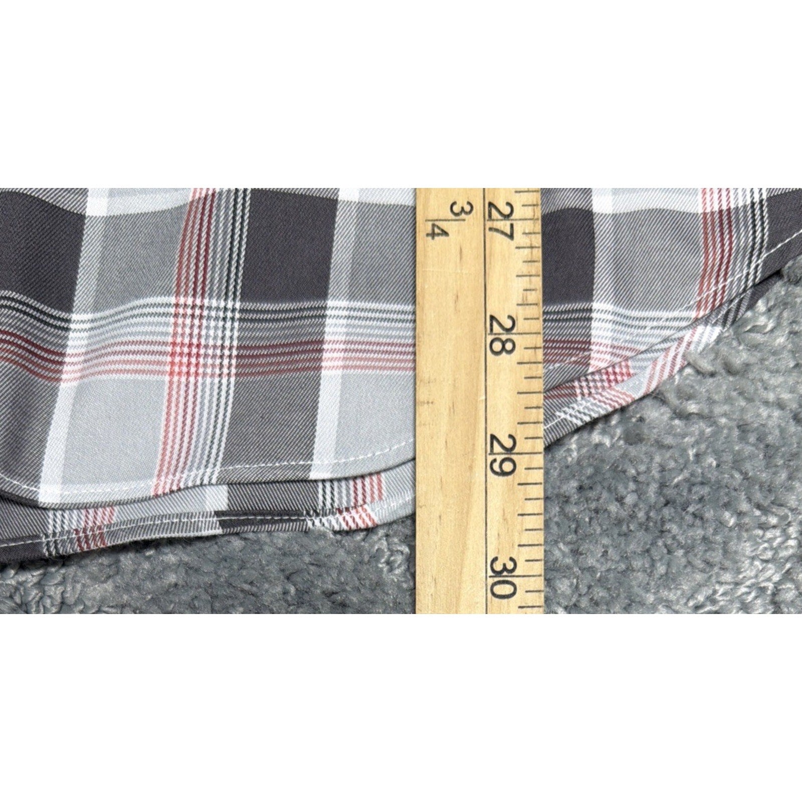 Banana Republic Shirt Grant Fit Non Iron Mens S Gray Plaid Button Up Long Sleeve