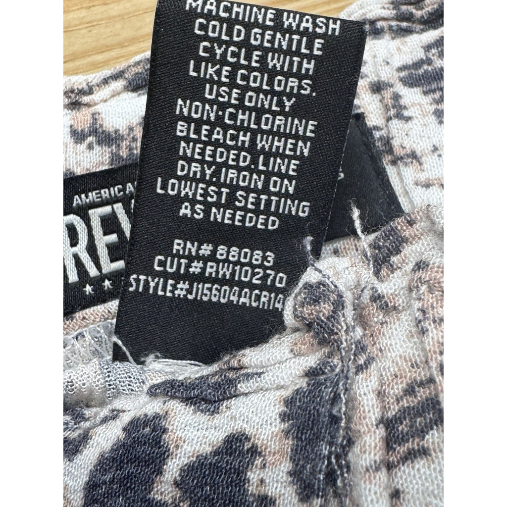 Rewash Cheetah Print Short Shorts Rayon Women’s Size X-Large Black Brown White