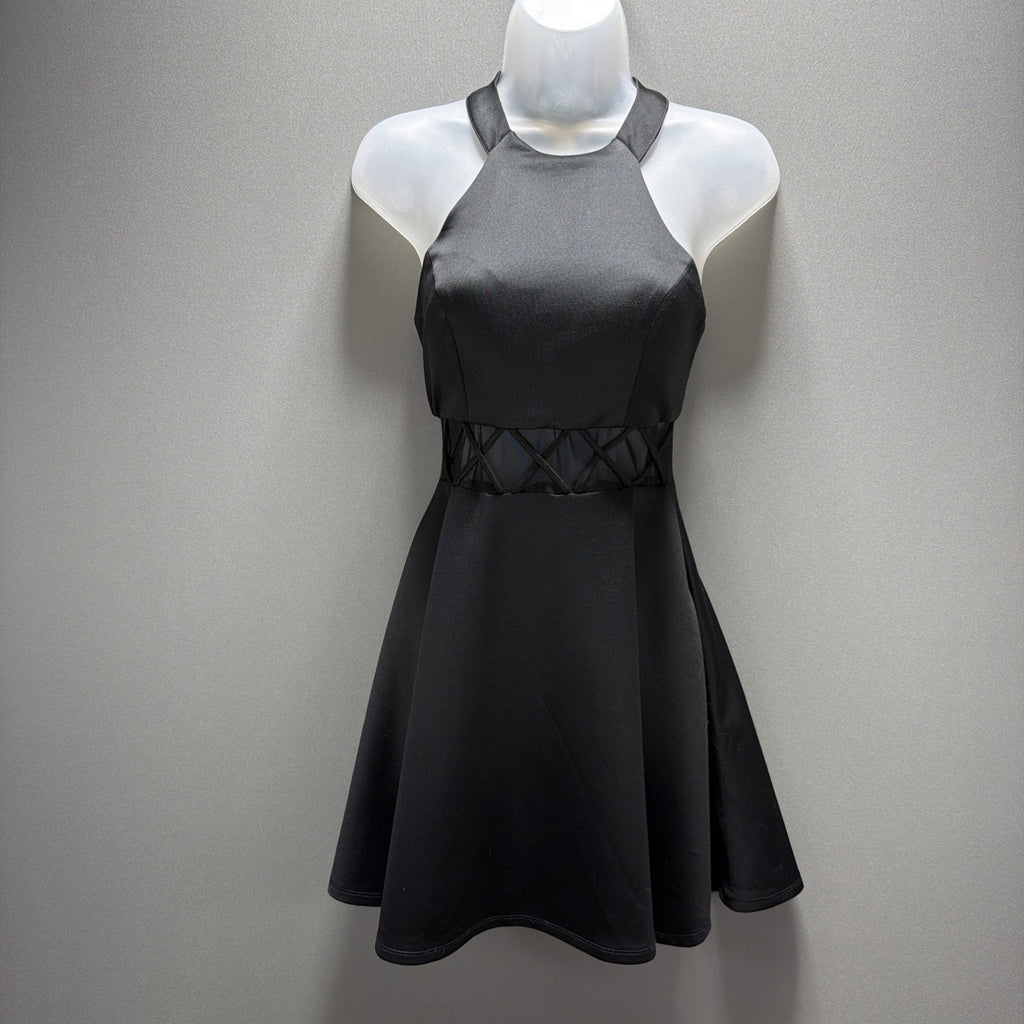 My Michelle Juniors Size 1 Black Short Semi-Formal Cocktail Dress
