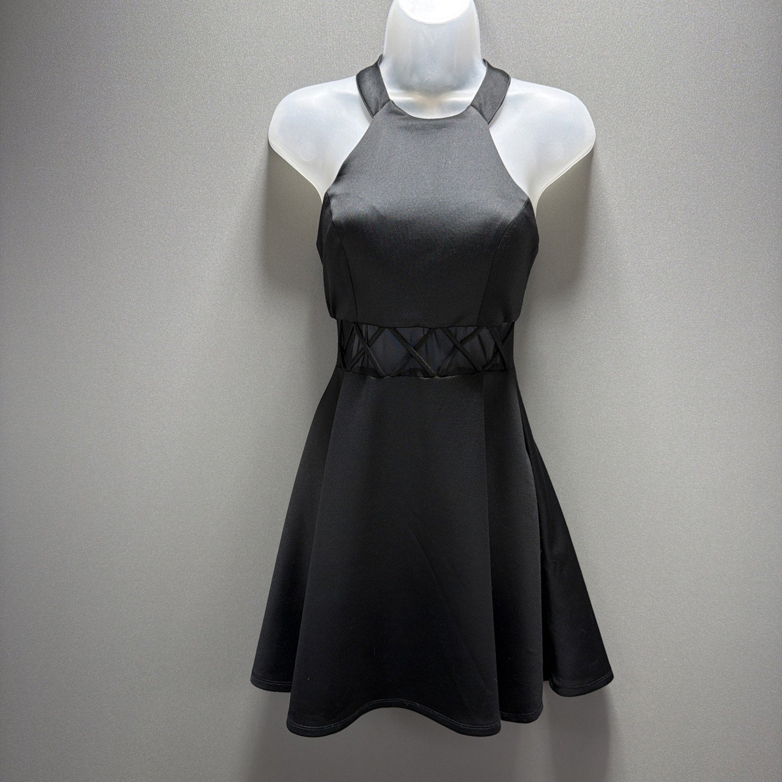 My Michelle Juniors Size 1 Black Short Semi-Formal Cocktail Dress