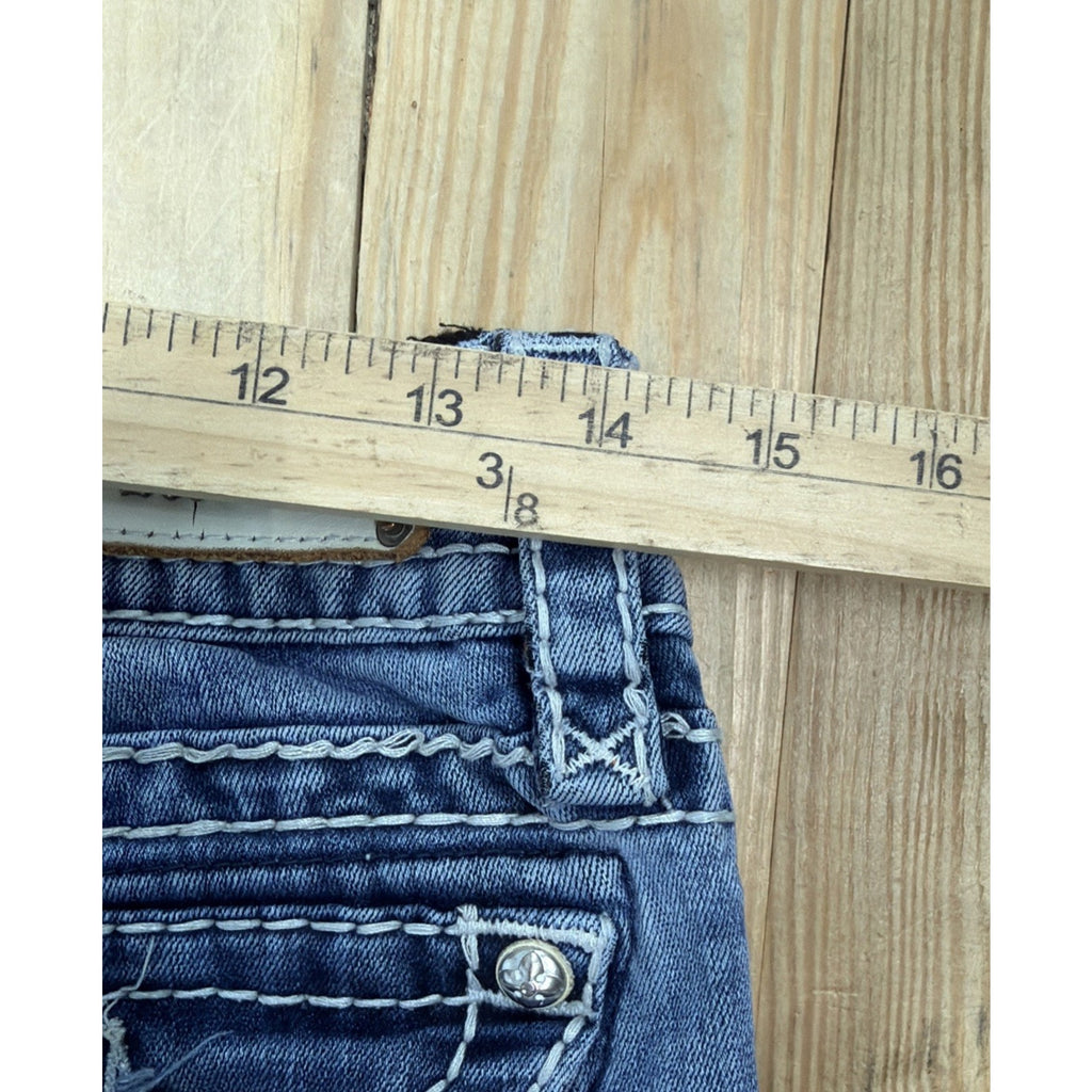 Rock Revival Noelle Bootcut Women's Denim Distressed Jeans Size 28x29