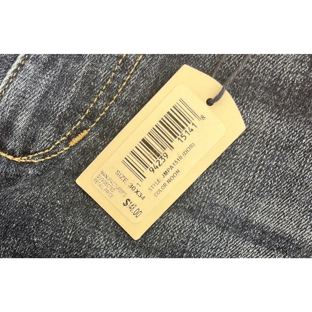 Johnnie O Jeans Mens 30x34 Blue Barlow Straight Leg Dark Denim NWT