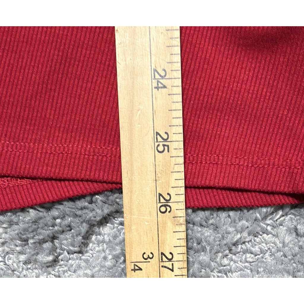 Maurices Red Surplice Tie Front Top Sheer Swiss Dot Sleeve Plus Size 1X