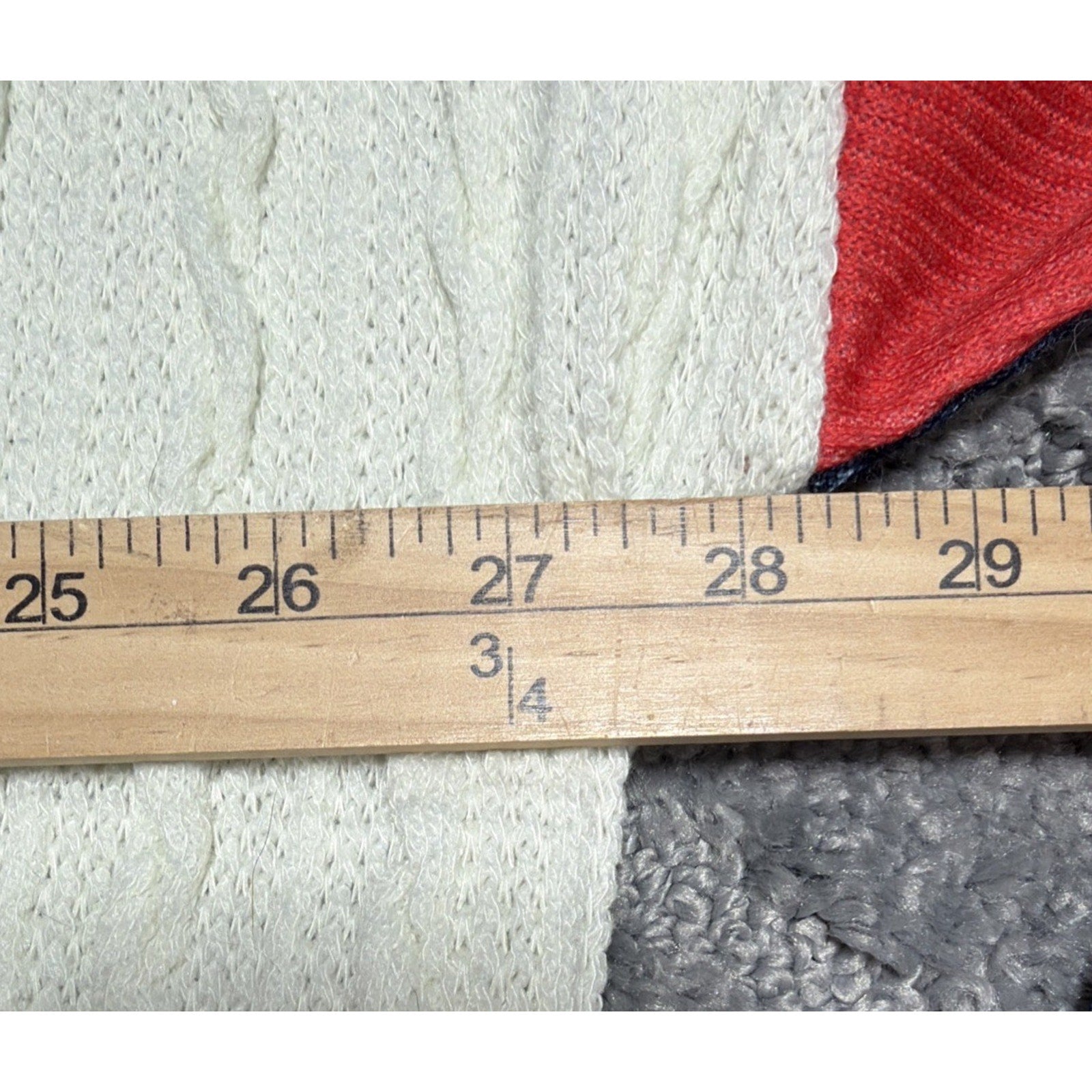 Luukse Women's White Patriotic Long Sleeve Hooded Knit Casual Sweater 2X