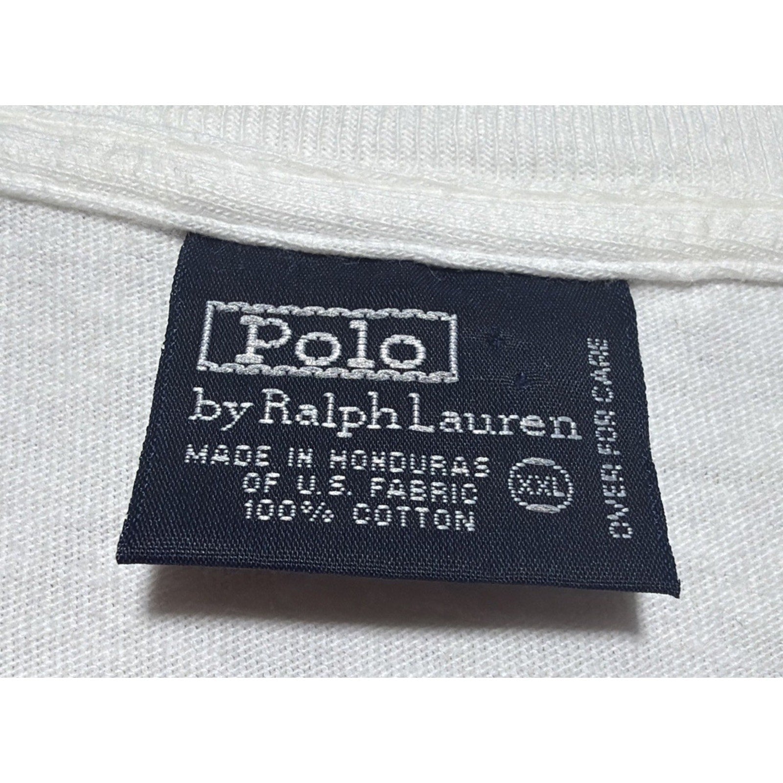 Vintage Polo Ralph Lauren Men's XXL Jersey Long-Sleeve T-Shirt in White