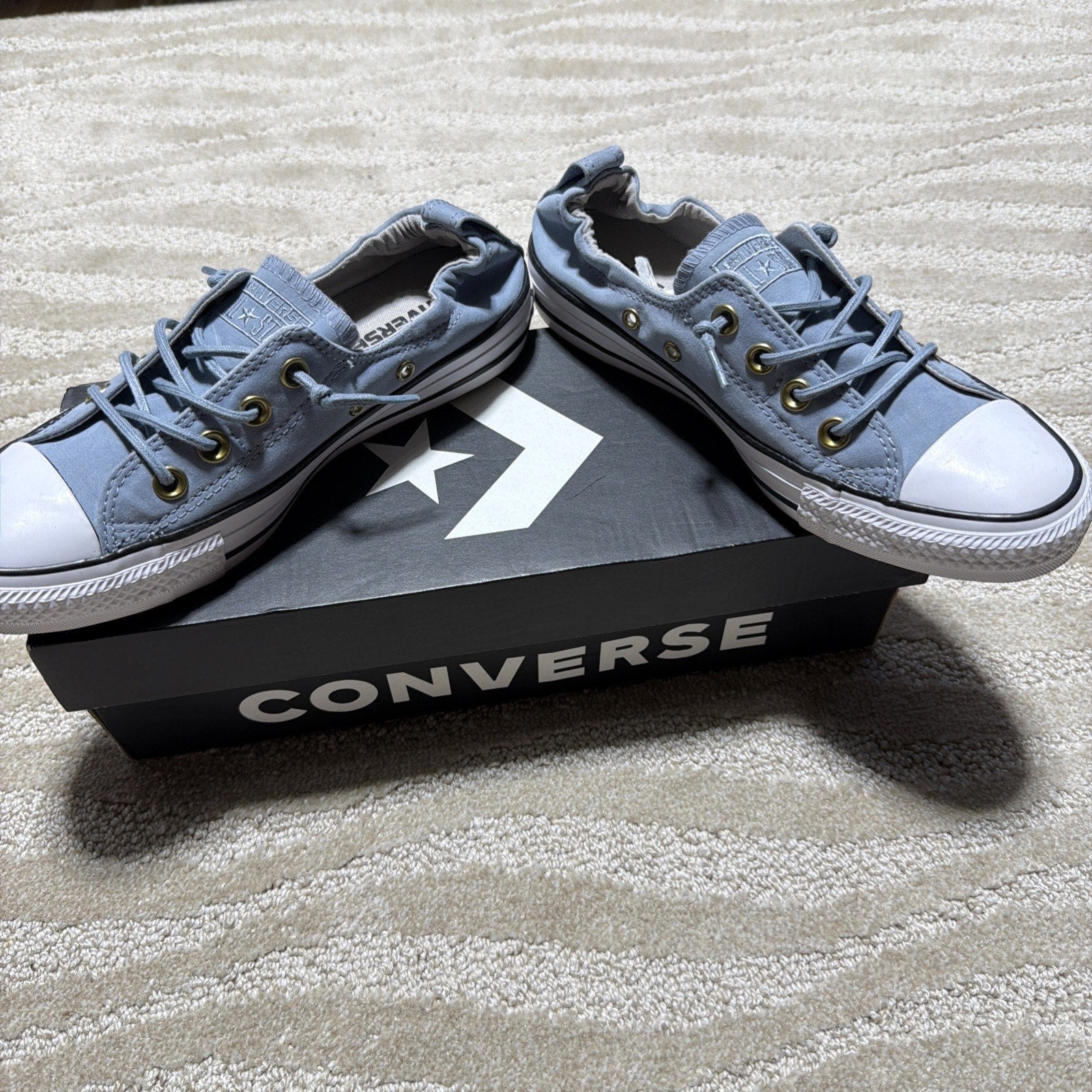 Women's 7 Converse Chuck Taylor AS Shoreline Slip, 558592F Blue Skate/Ash W/ Box