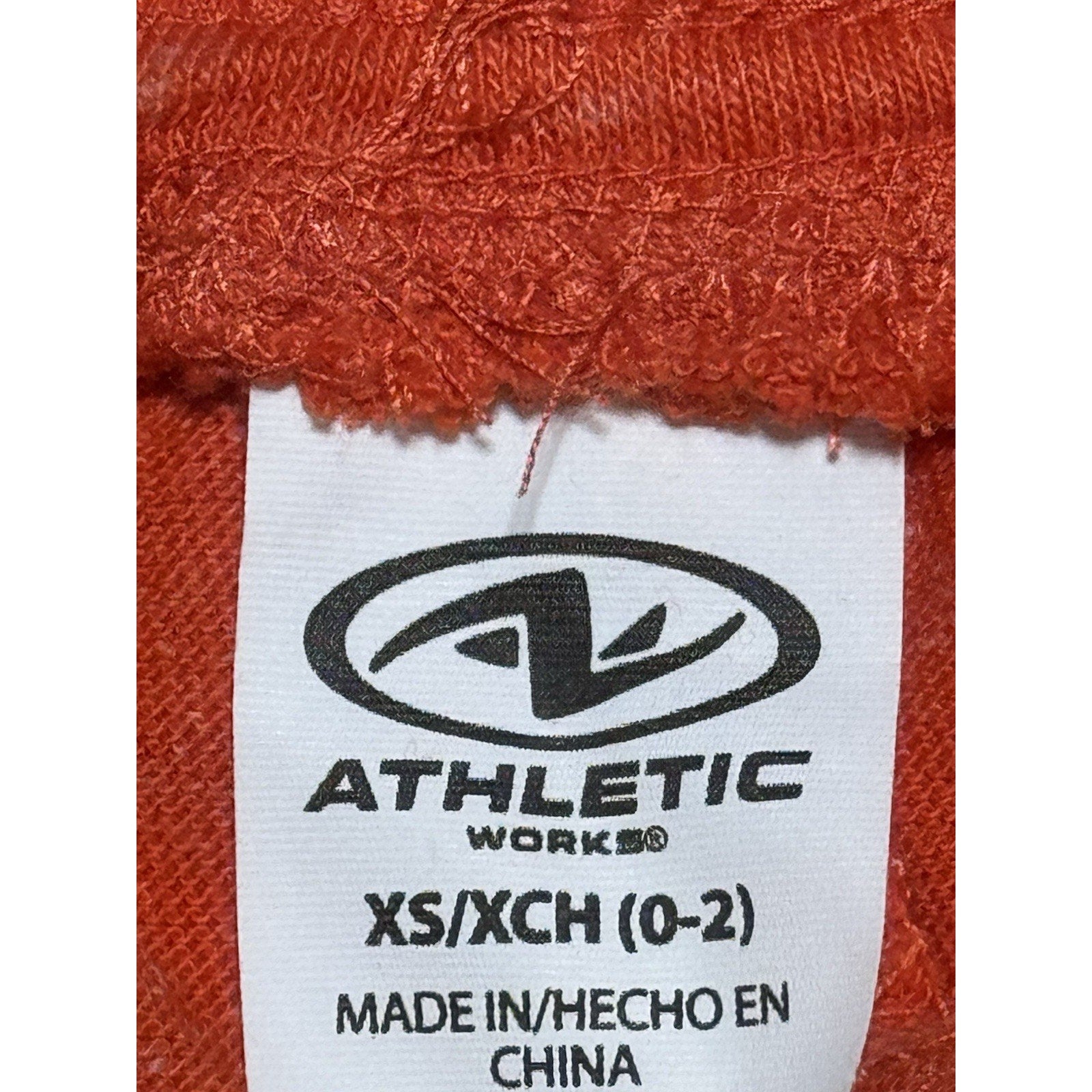 Athletic Works Red Running Gym Shorts Womens XS 0-2 Drawstring Lounge Active