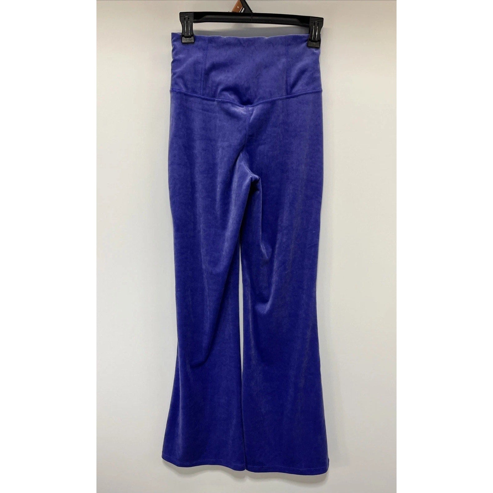 Athleta Elation Velvet Flare Pants High Waisted Purple Sz XS