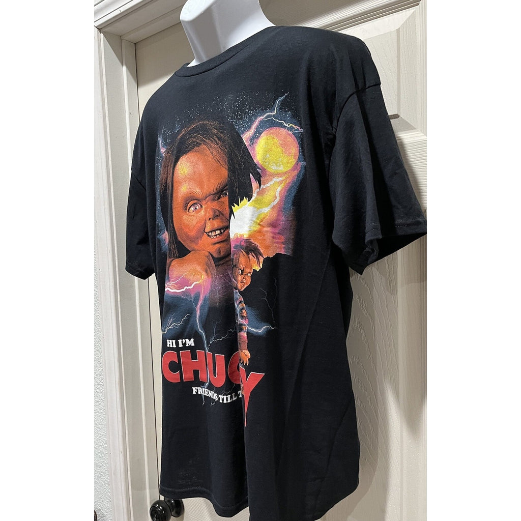 NWT Chucky Friends Till The End Graphic T Shirt Black Size XL Child's Play