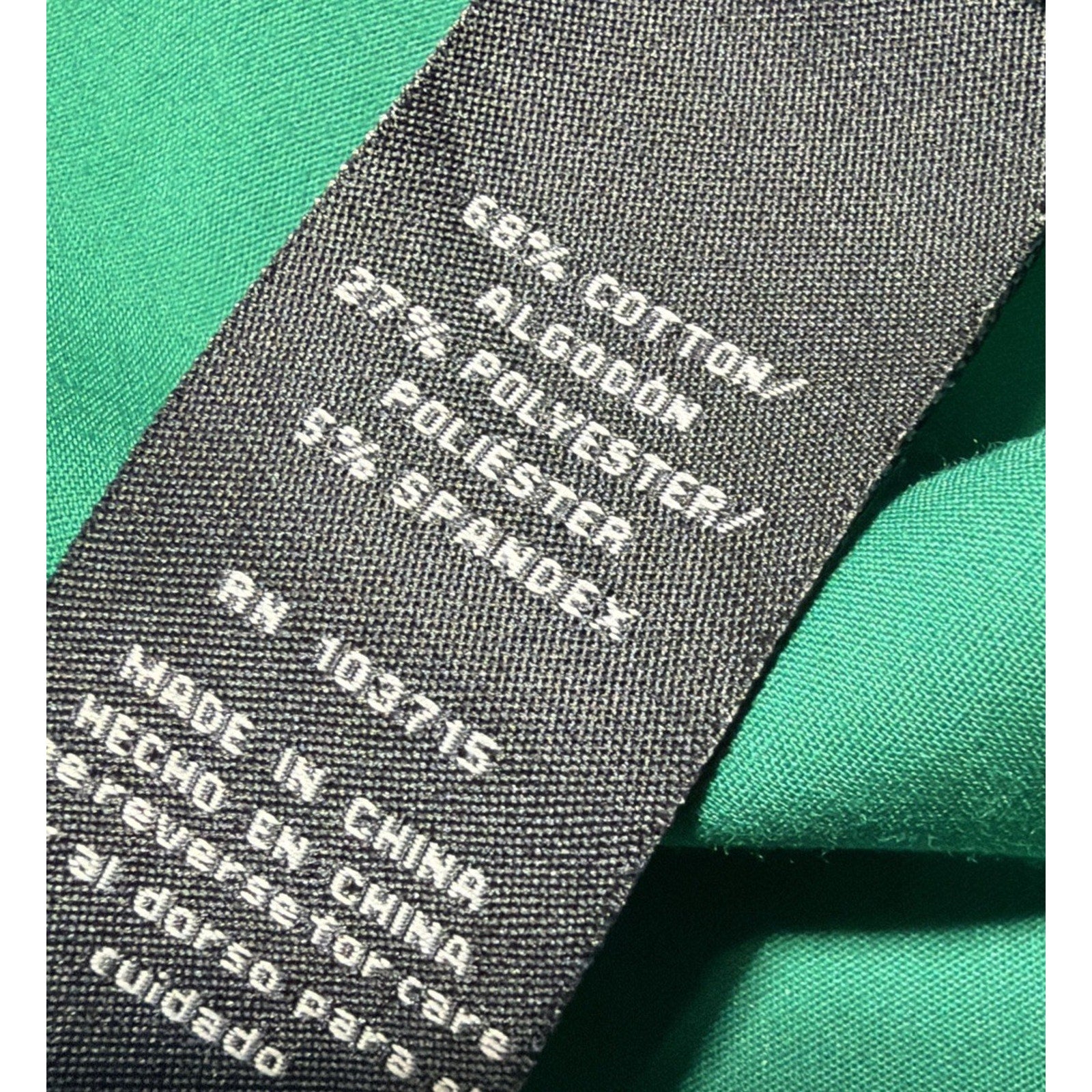 Zac Rachel Top Womens Medium Green Tunic Button Front Back Shirt Stretch