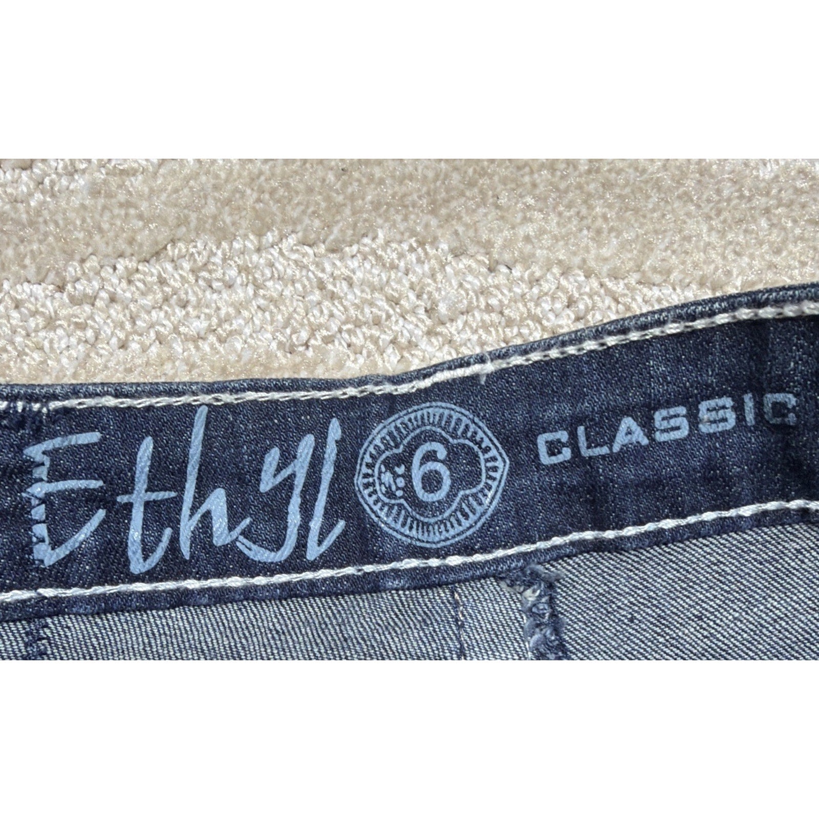 Ethyl Classic Bootcut Jeans Womens 6 Blue Western Embroidered NWT 29x33.5