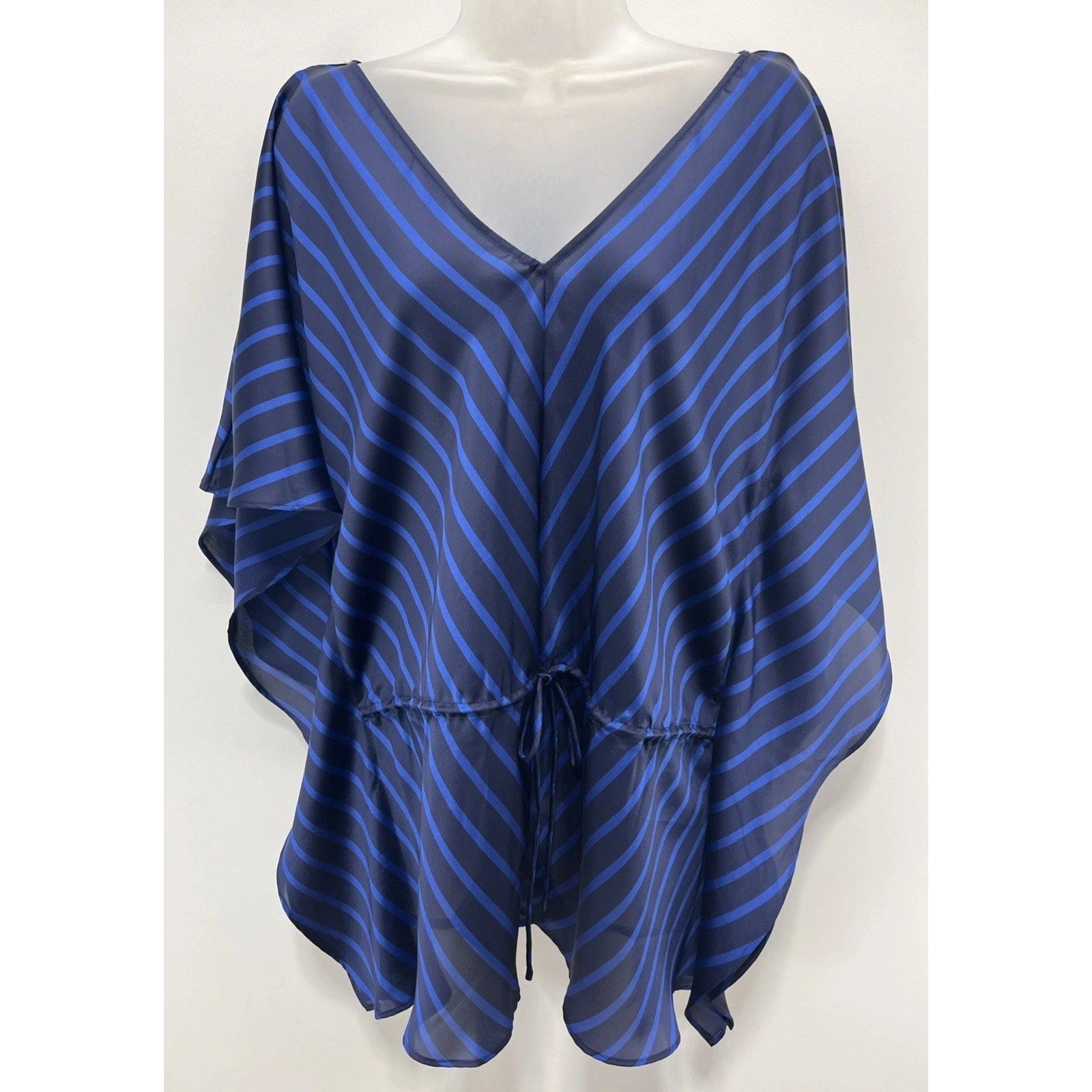 NWT Lauren Ralph Lauren Caftan Kimono Sleeve Drawstring Tie Pullover L/XL