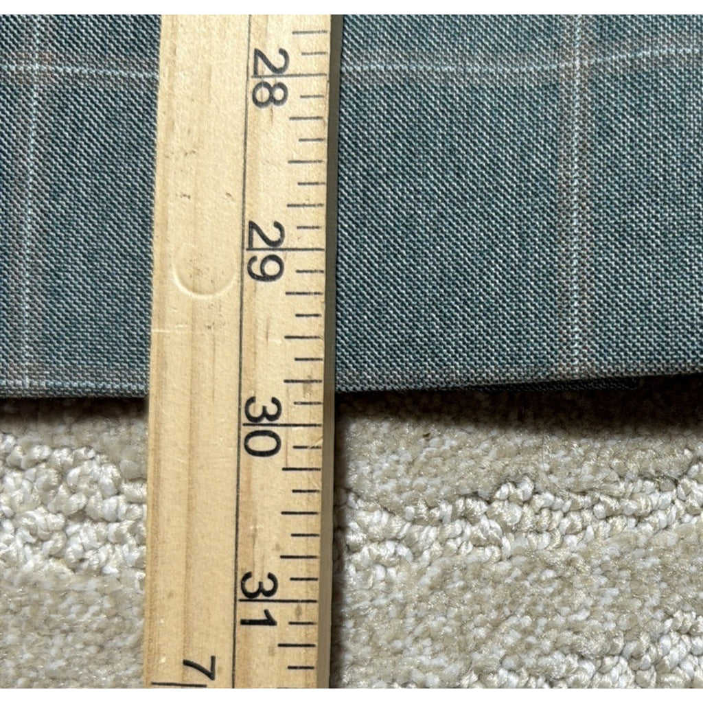 Michael Strahan Gray Windowpane Sport Coat Blazer Men’s 44R Stretch 2-Button