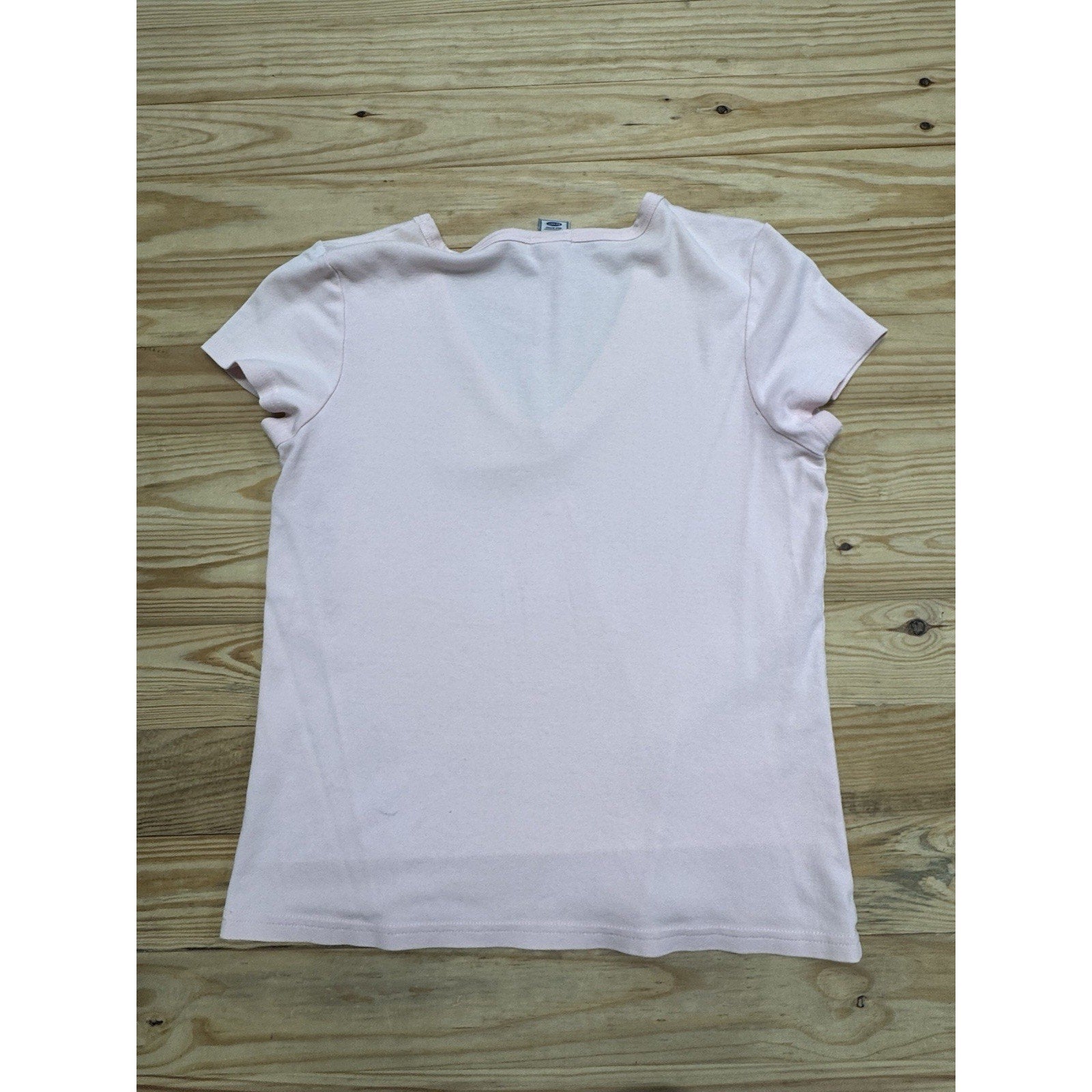 Old Navy Perfect Fit Women's Pink Blouse Top T-Shirt Short Sleeve Size L