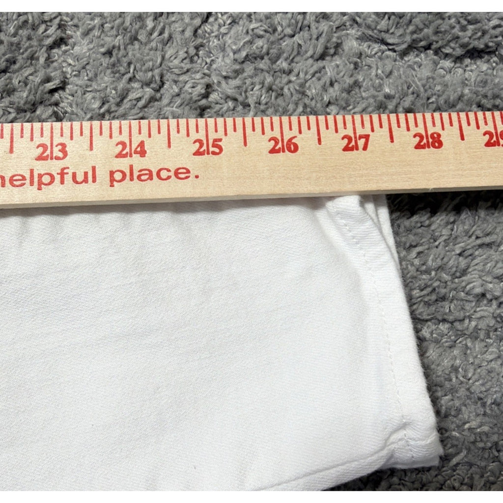 DENIZEN Levis womens Mid rise jegging size 15/32 stretch solid white denim