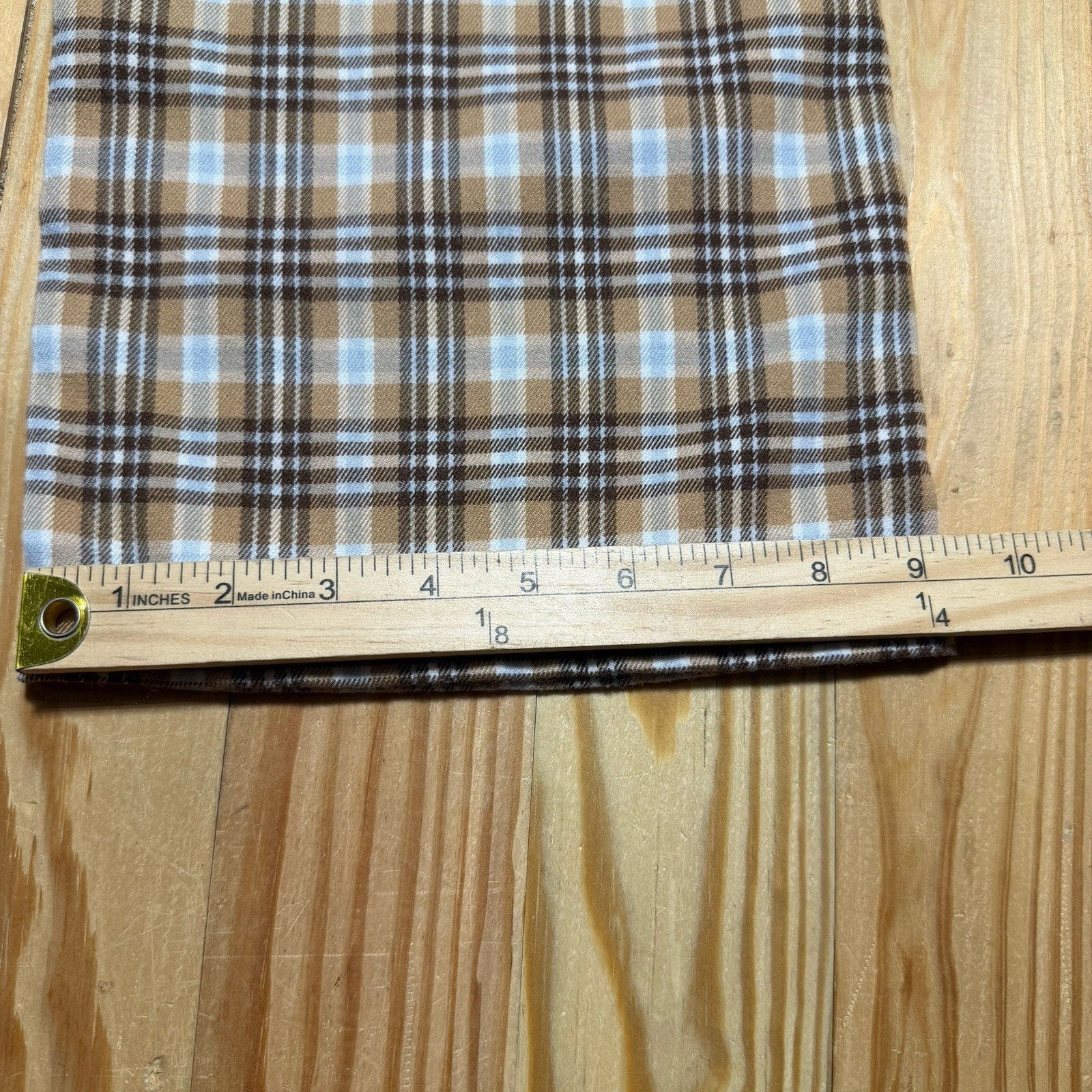 Hollister High Rise Baggy Pants Womens 00R W23 Brown Blue Plaid Wide Leg Y2K