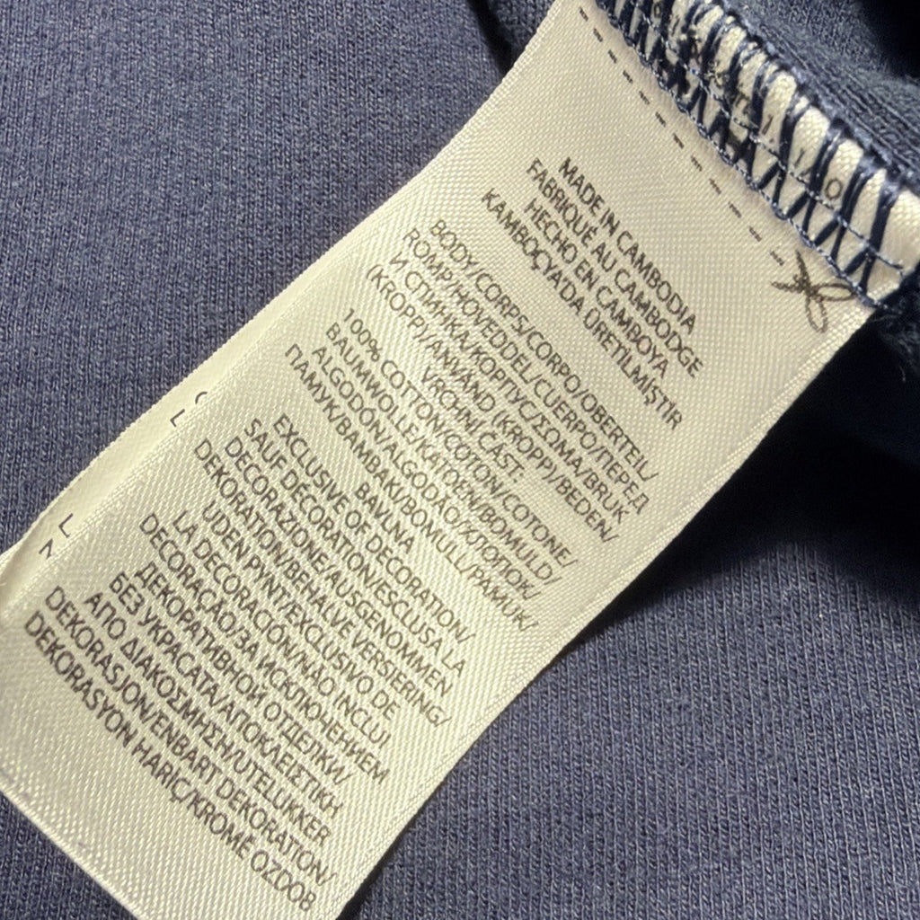 Polo Ralph Lauren estate rib Men 1/4 Zip Sweater Size Small Navy Blue Cotton