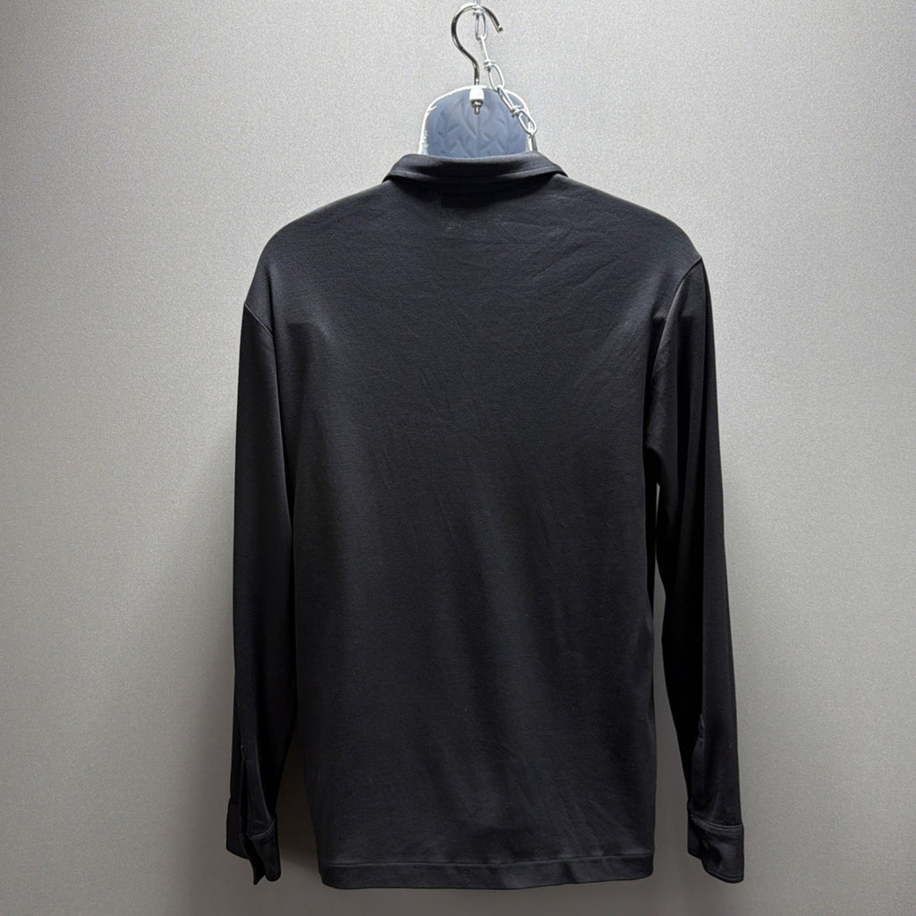Murano Men's Liquid Luxury Pullover Slim Fit Black Shirt Size L NWOT